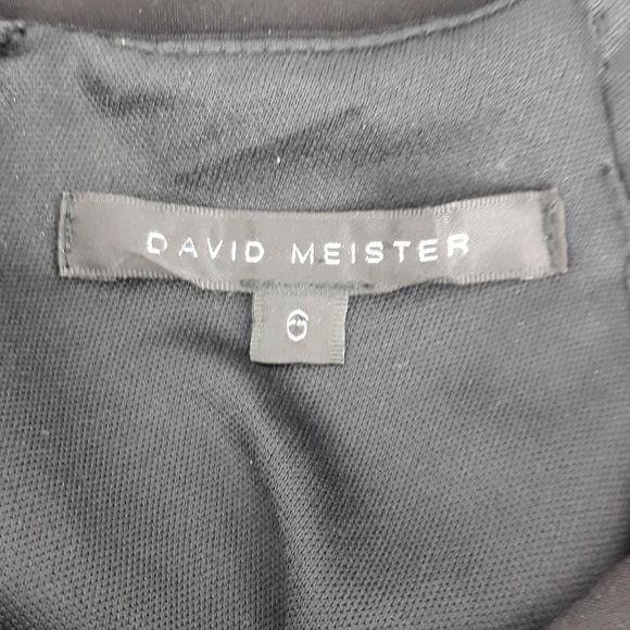 Vintage Vtg David Meister Black Cocktail Dress Sz 6 Jeweled Peekaboo Size M / US 6-8 / IT 42-44 - 2 Thumbnail