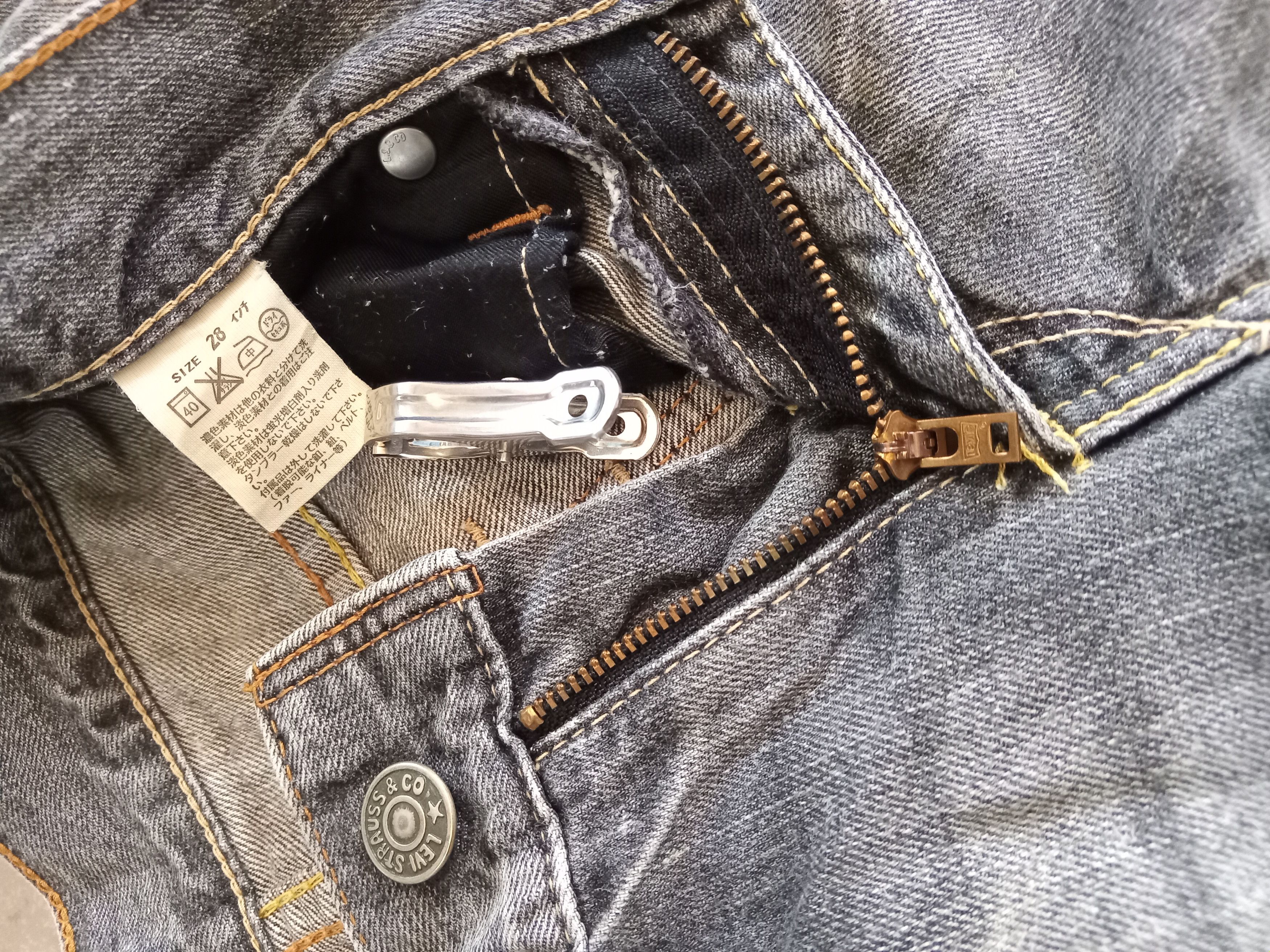 Hysteric Glamour Rare💥LEVI'S 507 Flare Black Stoned Washed Multipocket Jeans Size US 28 / EU 44 - 6 Thumbnail