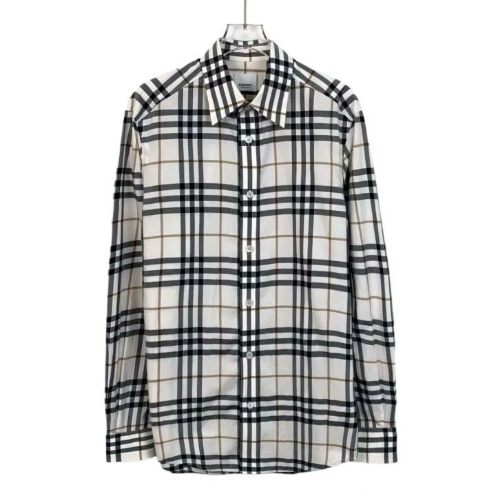 Burberry Burberry Check Cotton Collared Long-Sleeve Shirt Size XS / US 0-2 / IT 36-38 - 1 Thumbnail