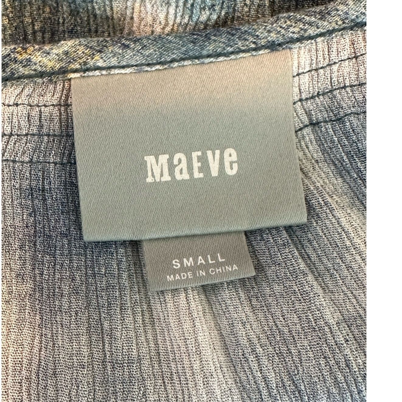 Anthropologie Maeve plaid 3/4 sleeves v neck tunic top blouse size small Size S / US 4 / IT 40 - 3 Thumbnail