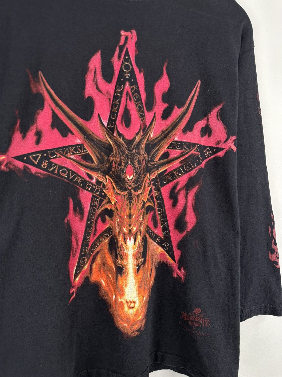 Band Tees × Vintage Vintage Furnance of Mercury Y2k Long Sleeve Diablo Box Logo Size US S / EU 44-46 / 1 - 1 Thumbnail