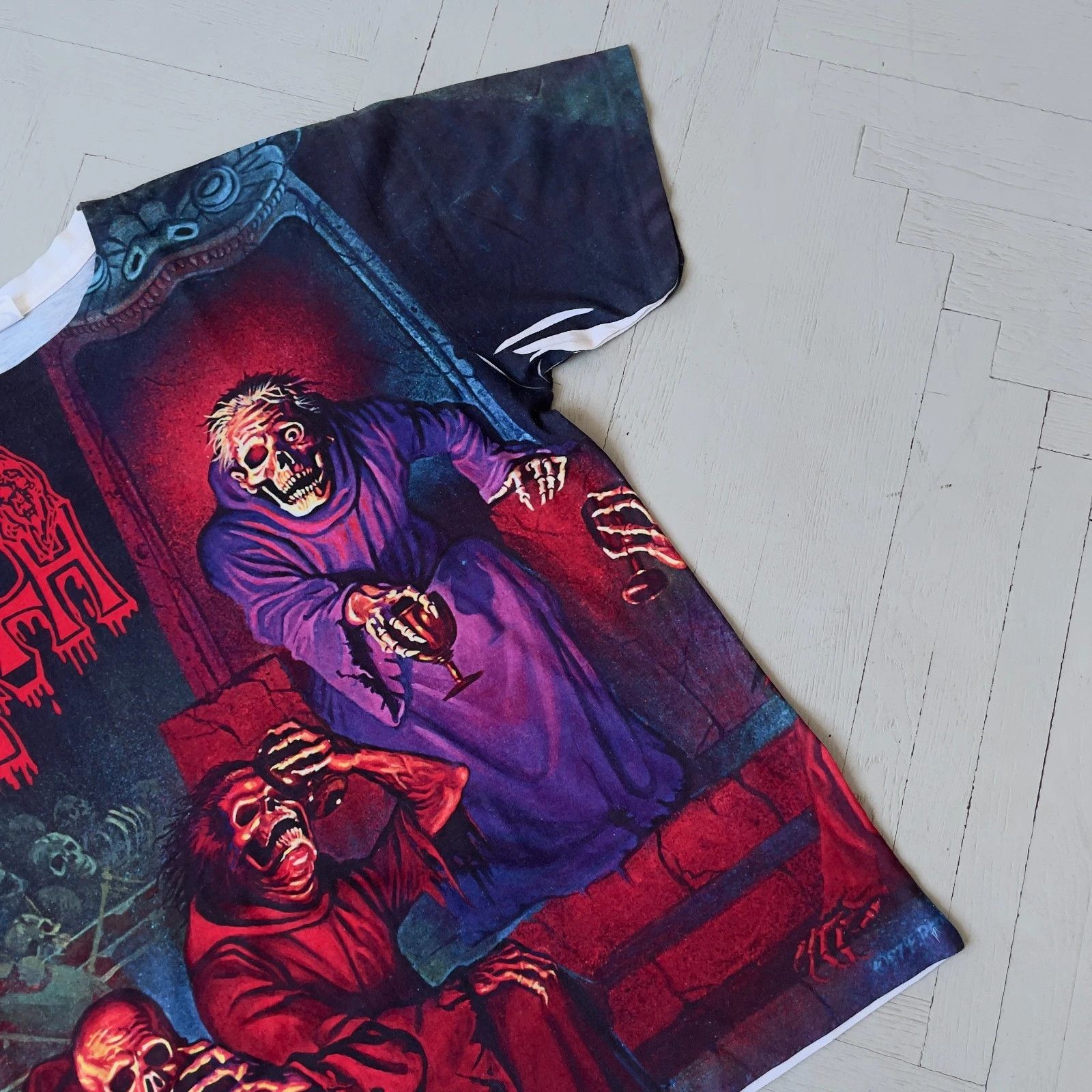 Band Tees Vintage Death Band Graphic All Over Print Tee Shirt Size US XL / EU 56 / 4 - 2 Thumbnail