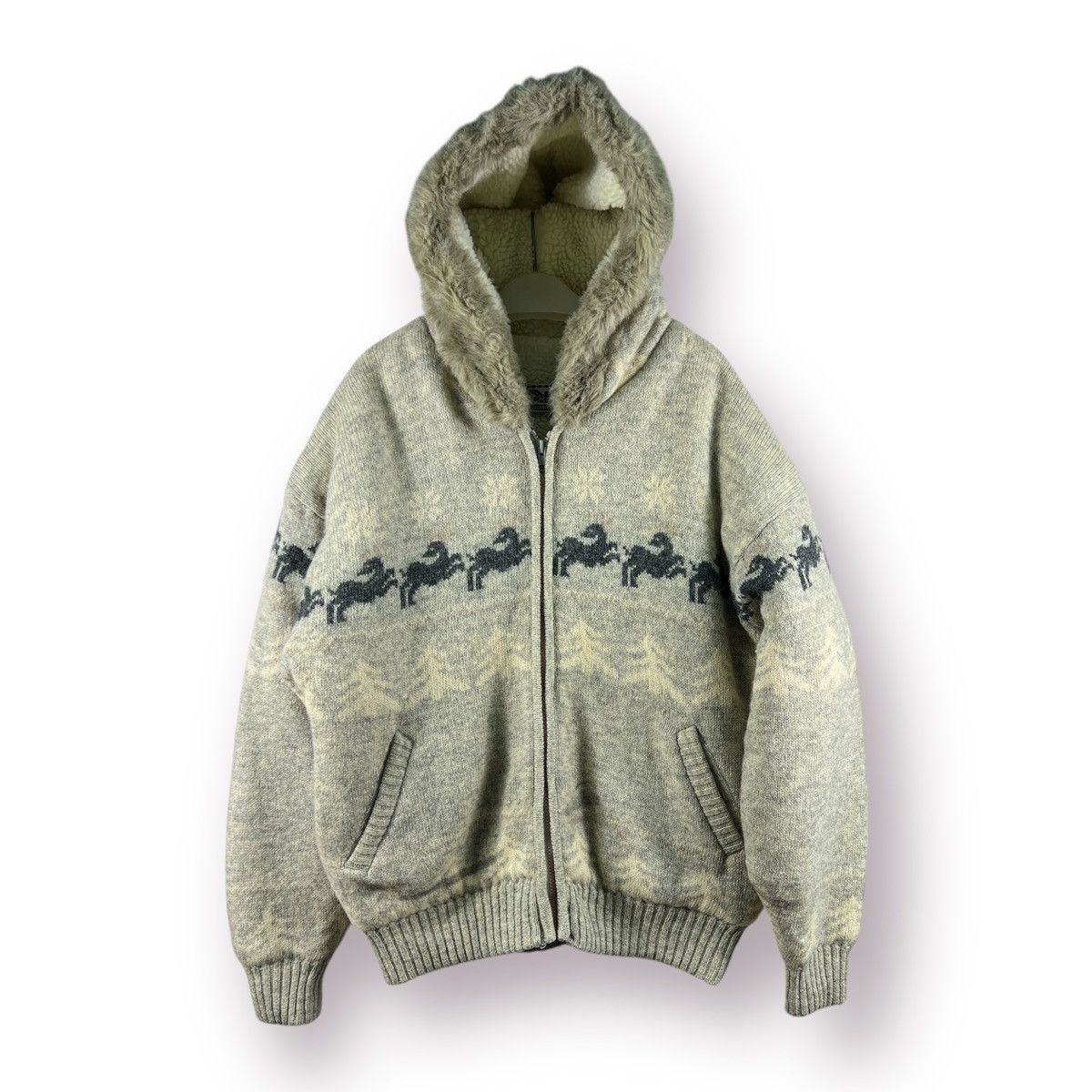 Japanese Brand 🔥 Jacquard House hoodie Size US M / EU 48-50 / 2 - 1 Thumbnail