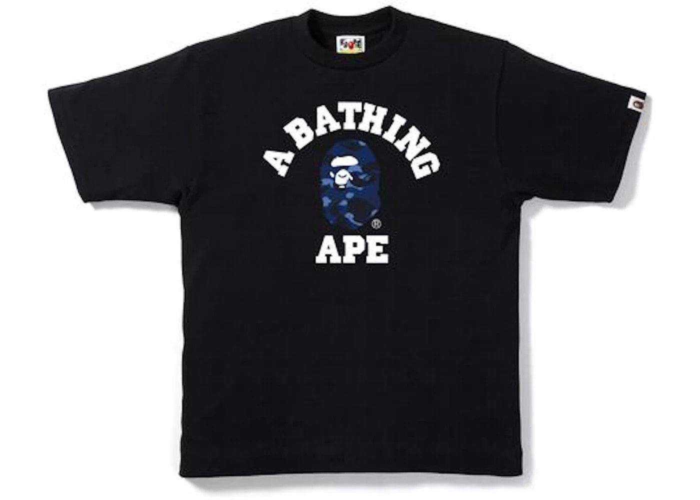 image of Bape Color Camo College Tee in Black, Men's (Size XL)