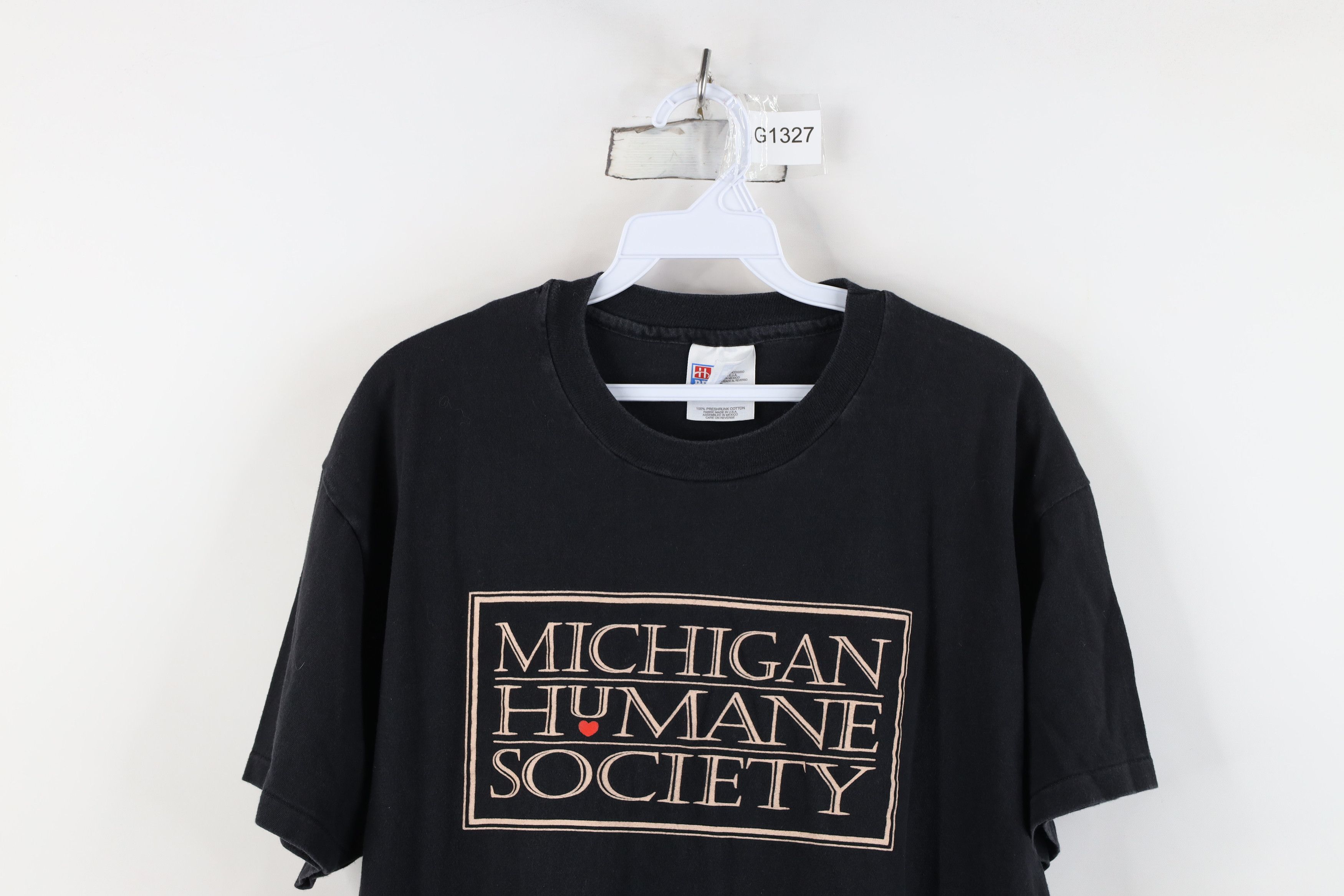 Vintage Vintage 90s Animal Michigan Humane Society T-Shirt Black Size US L / EU 52-54 / 3 - 2 Thumbnail