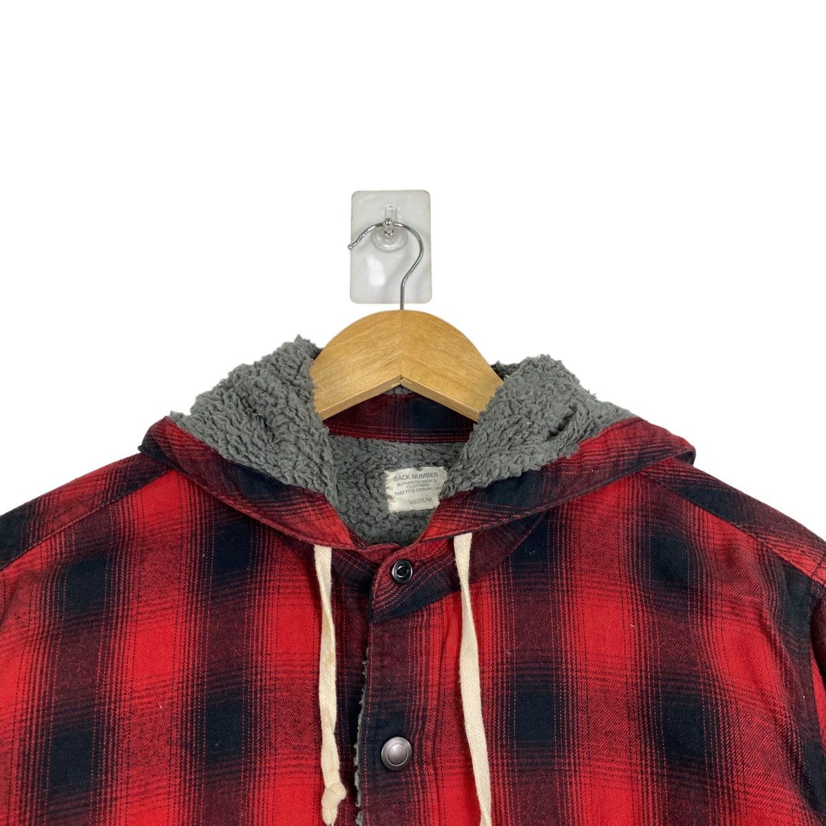 Flannel × Japanese Brand Back Number Flannel fleece hoodie Size US M / EU 48-50 / 2 - 4 Thumbnail