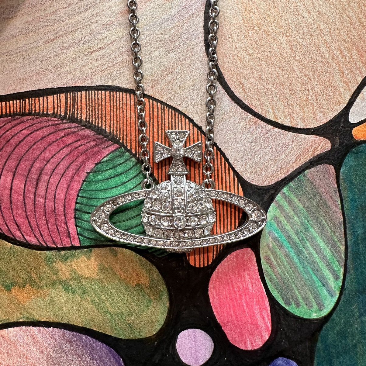 Vivienne Westwood Ultra Rare Vivienne Westwood Big ORB Saturn necklace Size ONE SIZE - 1 Thumbnail