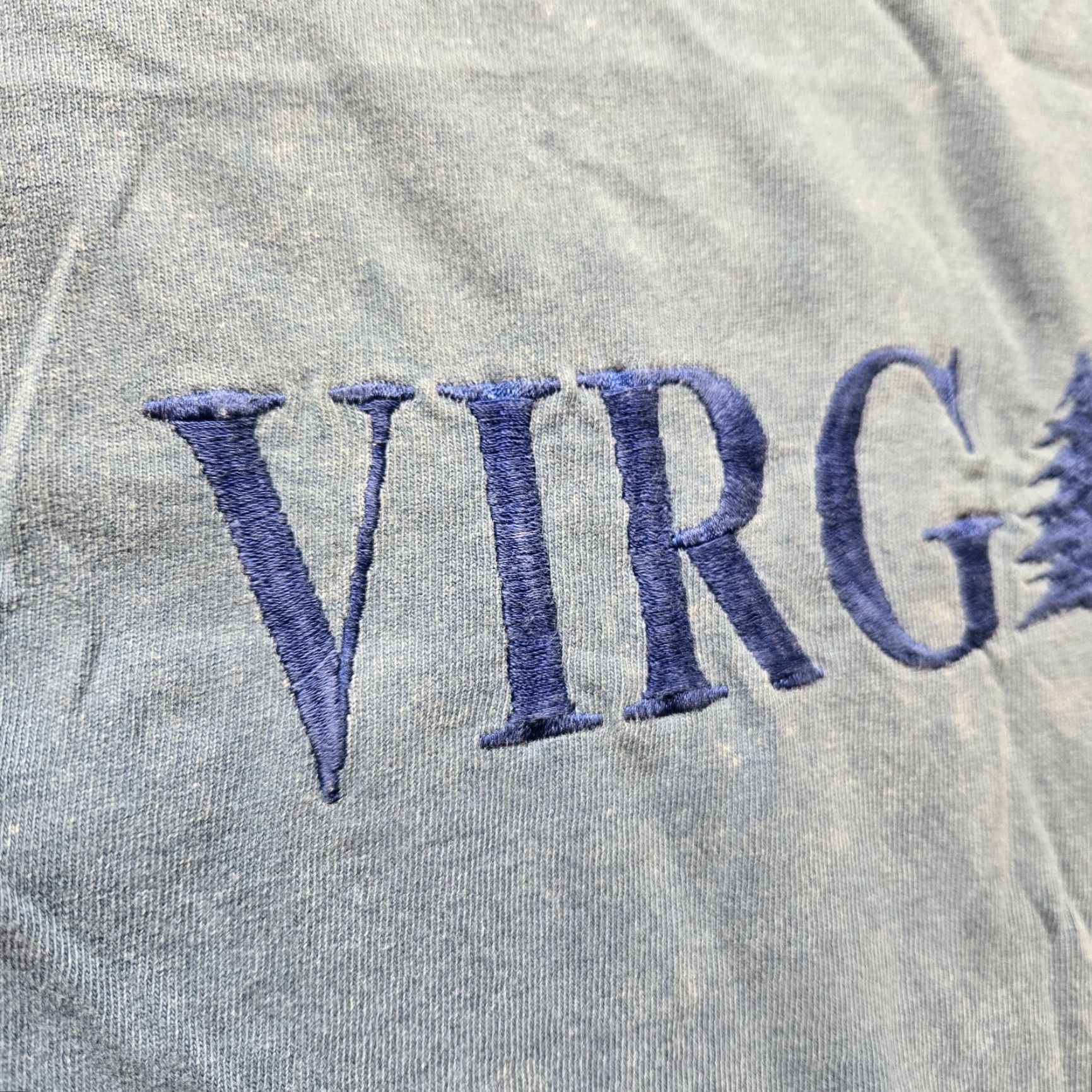 Vintage Virginia VA Embroidered Blue Tee Shirt Short Sleeve Men L Large Size US L / EU 52-54 / 3 - 3 Thumbnail