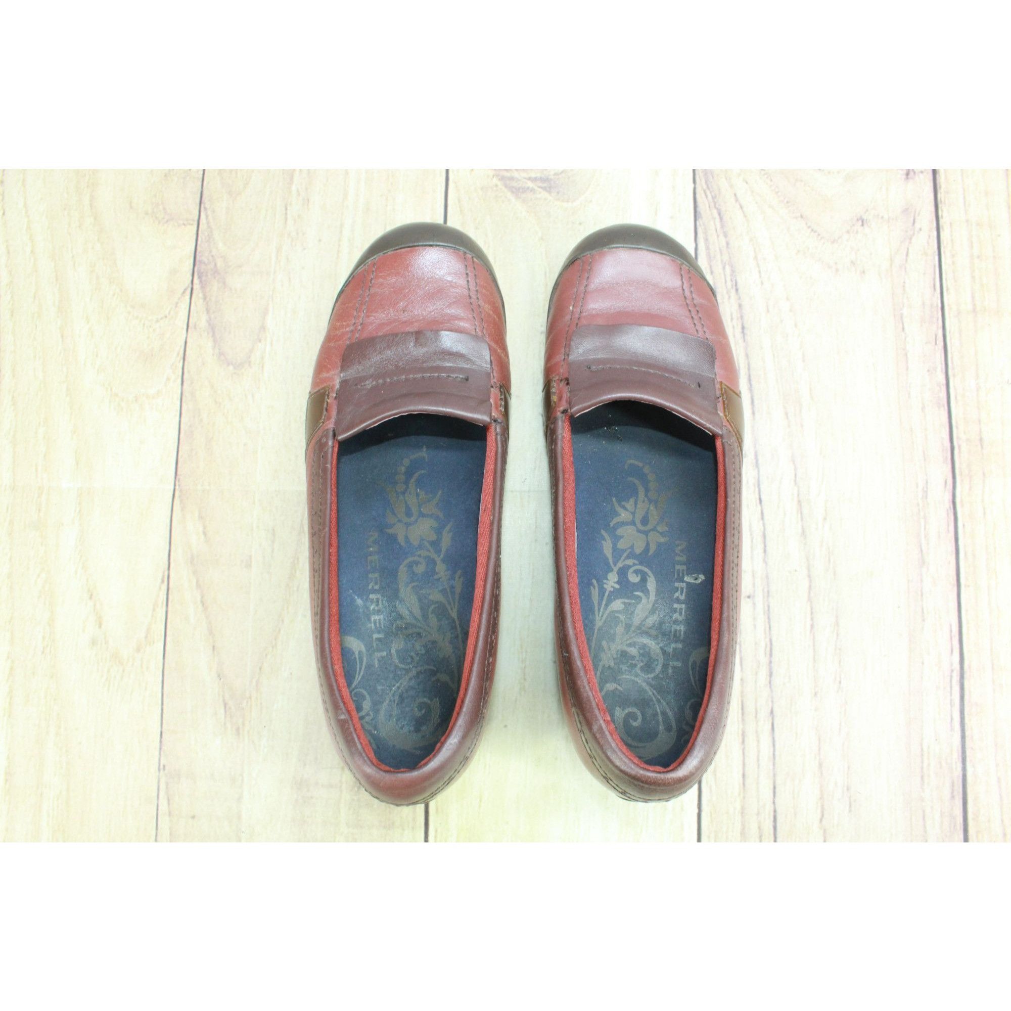 Leather × Merrell Merrell Plaza Women's Leather Slip-On Loafer Shoes Size 8.5 Size US 8.5 / IT 38.5 - 7 Thumbnail