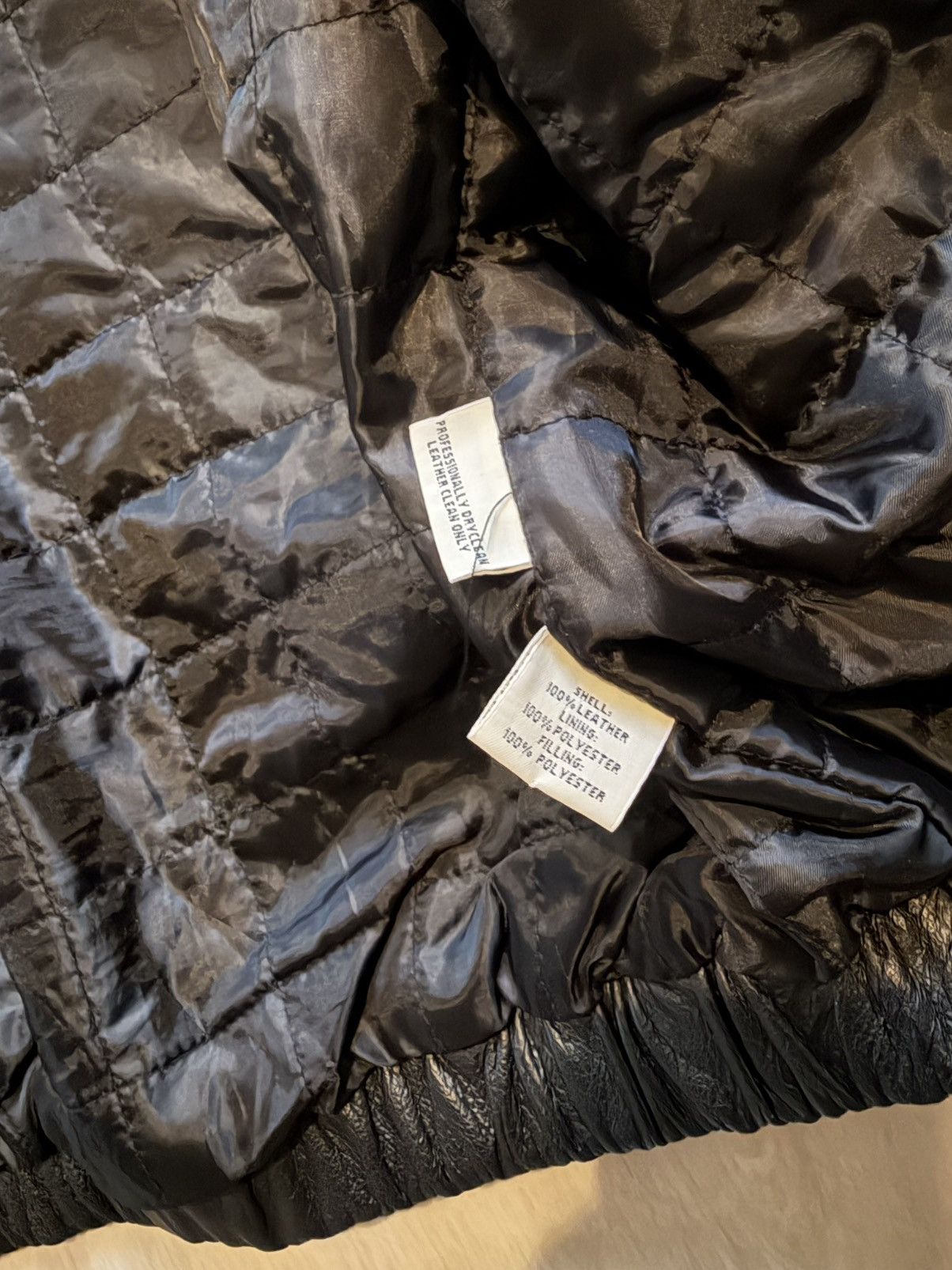 Vintage Vintage St. John's Bay Leather Bomber Quilted Lined Sz XL Size US XL / EU 56 / 4 - 4 Thumbnail
