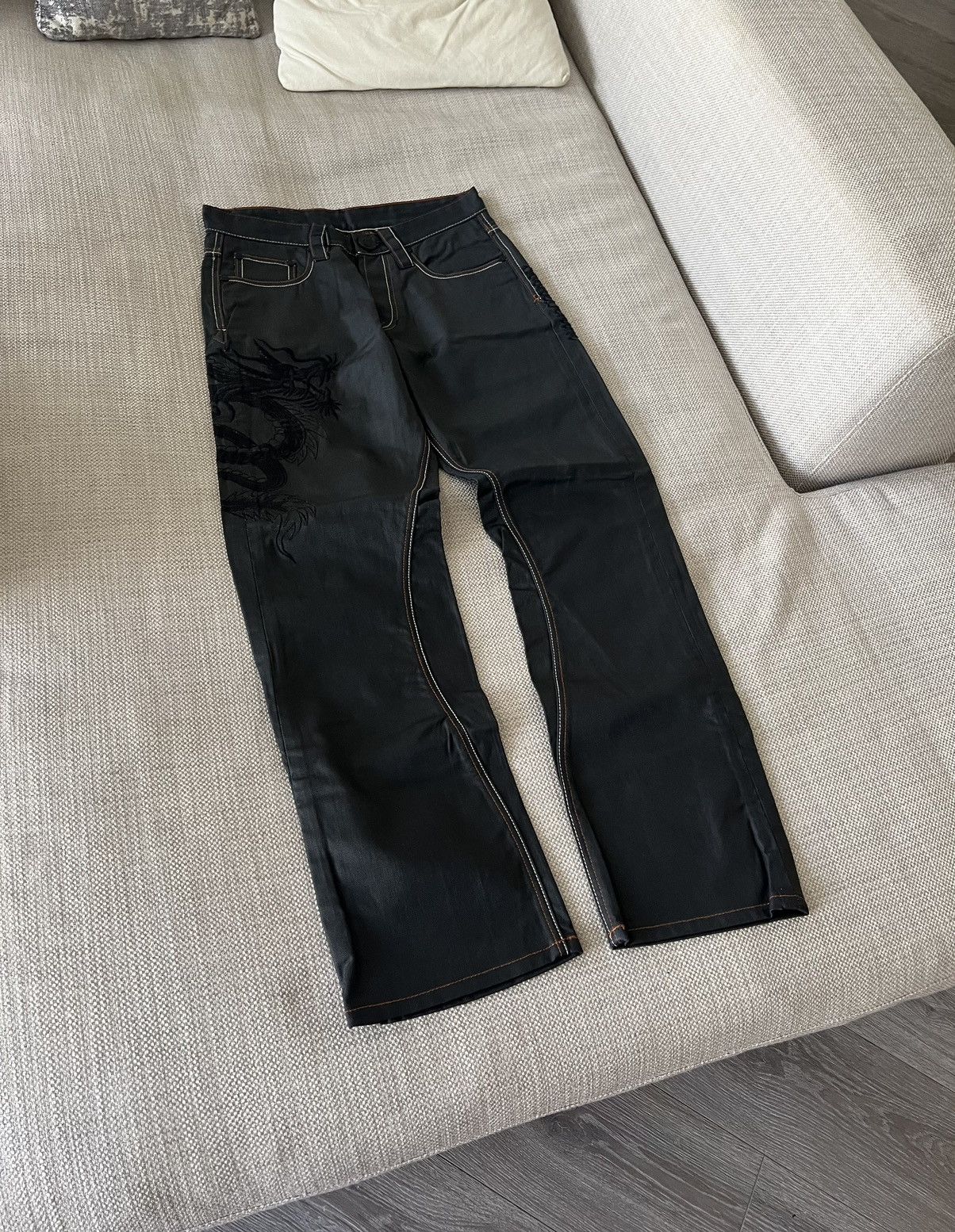 Japanese Brand × Vintage Vintage 💥 Japanese Dragon Pants Size US 30 / EU 46 - 4 Thumbnail