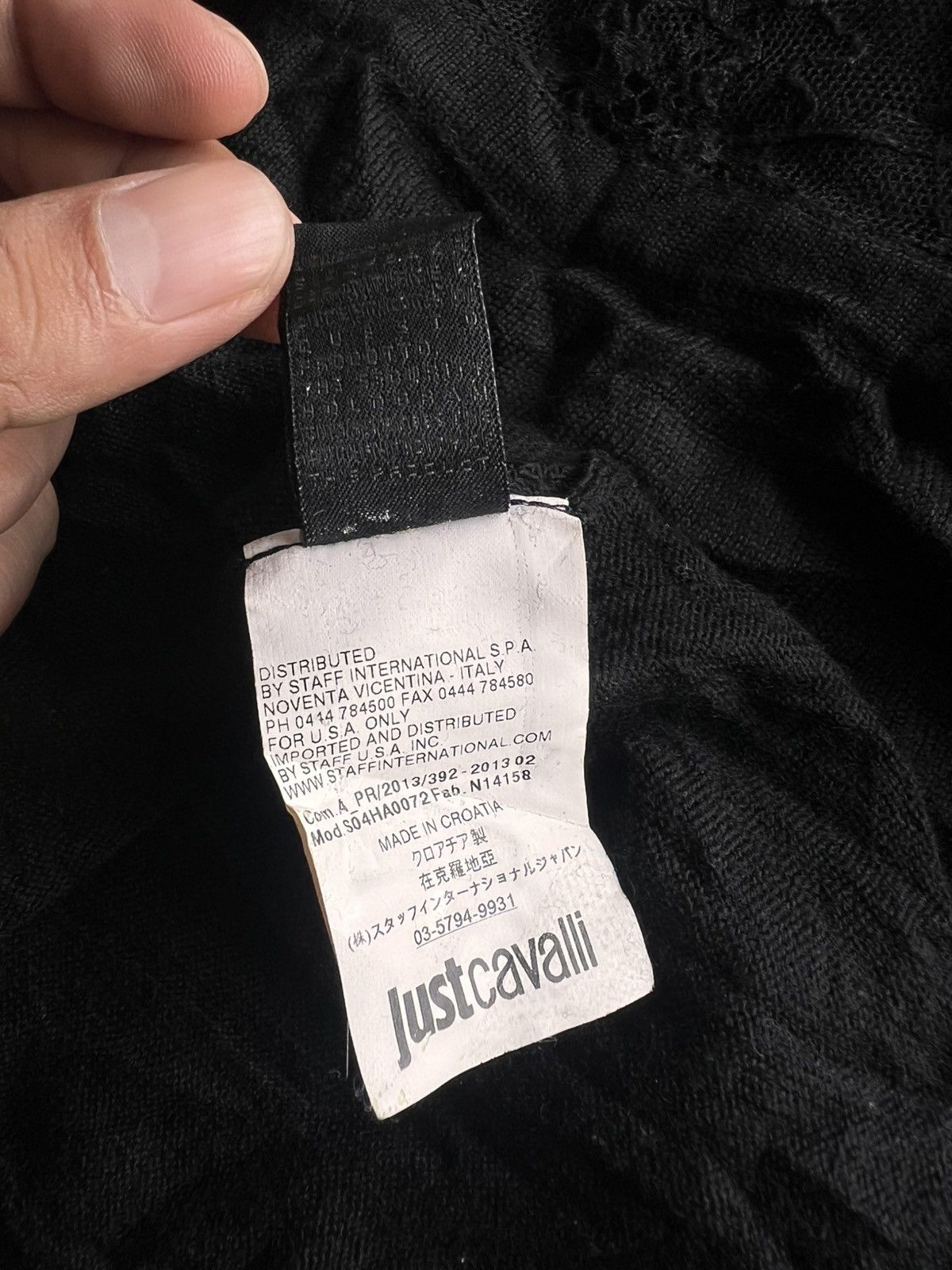 Just Cavalli Just Cavalli Black Lace Blouse wool Size S / US 4 / IT 40 - 8 Thumbnail