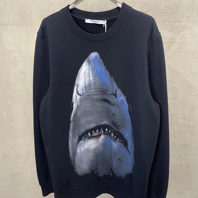 Givenchy Givenchy Black shark head printed hooded sweatshirt Size US XS / EU 42 / 0 - 4 Thumbnail