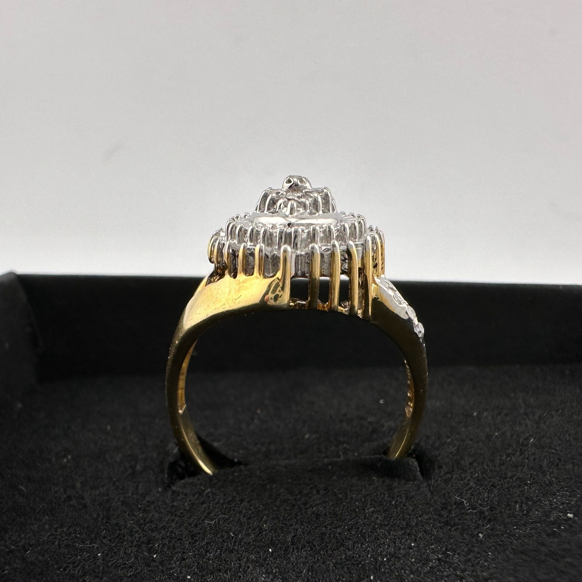 Other Marquise Cut 1/2 Carat Diamond Ring - Gold Plated Silver Size ONE SIZE - 6 Thumbnail