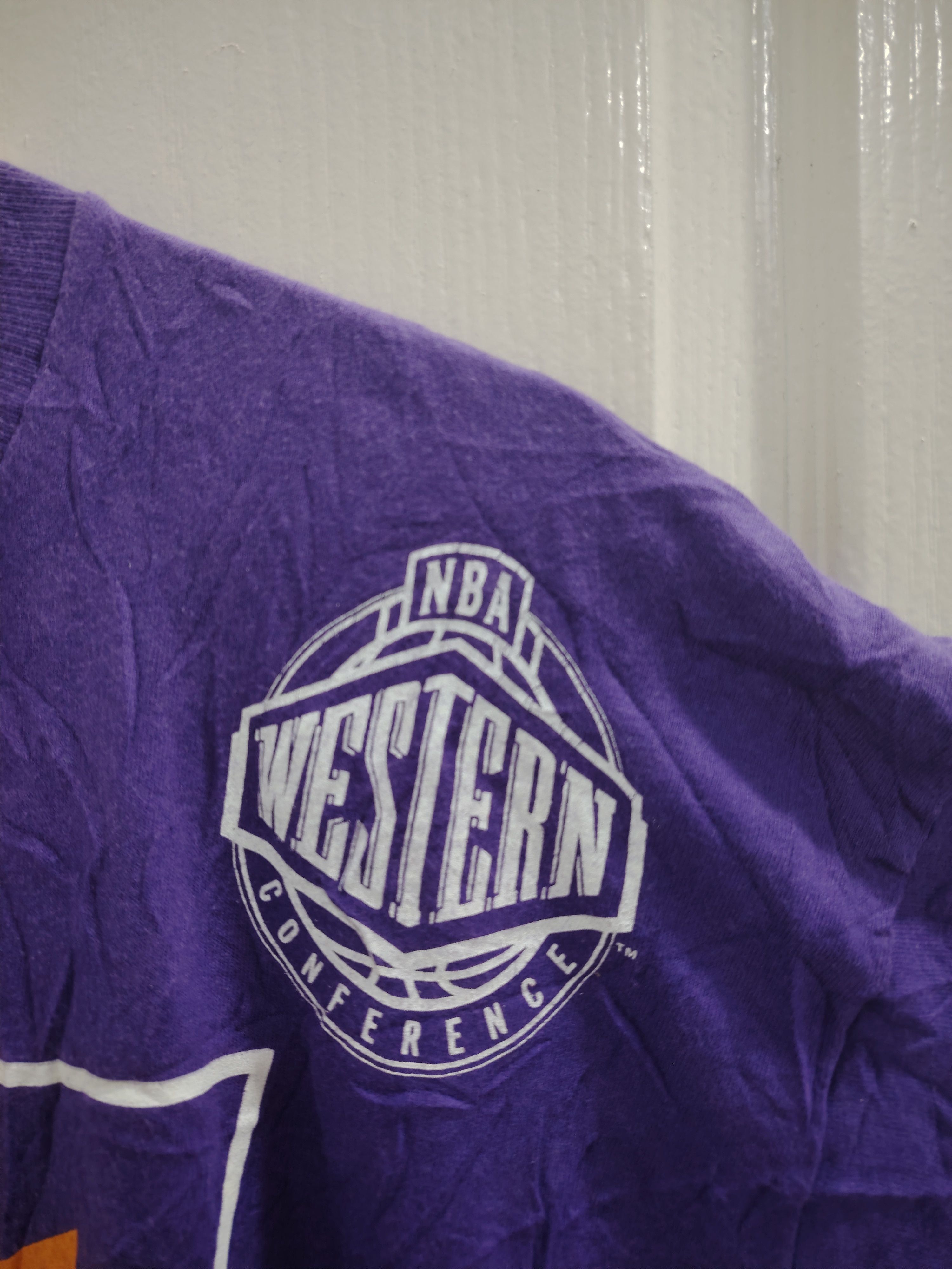 Salem Sportswear Vintage 90s Phoenix Suns NBA Salem Tee Shirt AOP Size US XL / EU 56 / 4 - 4 Thumbnail
