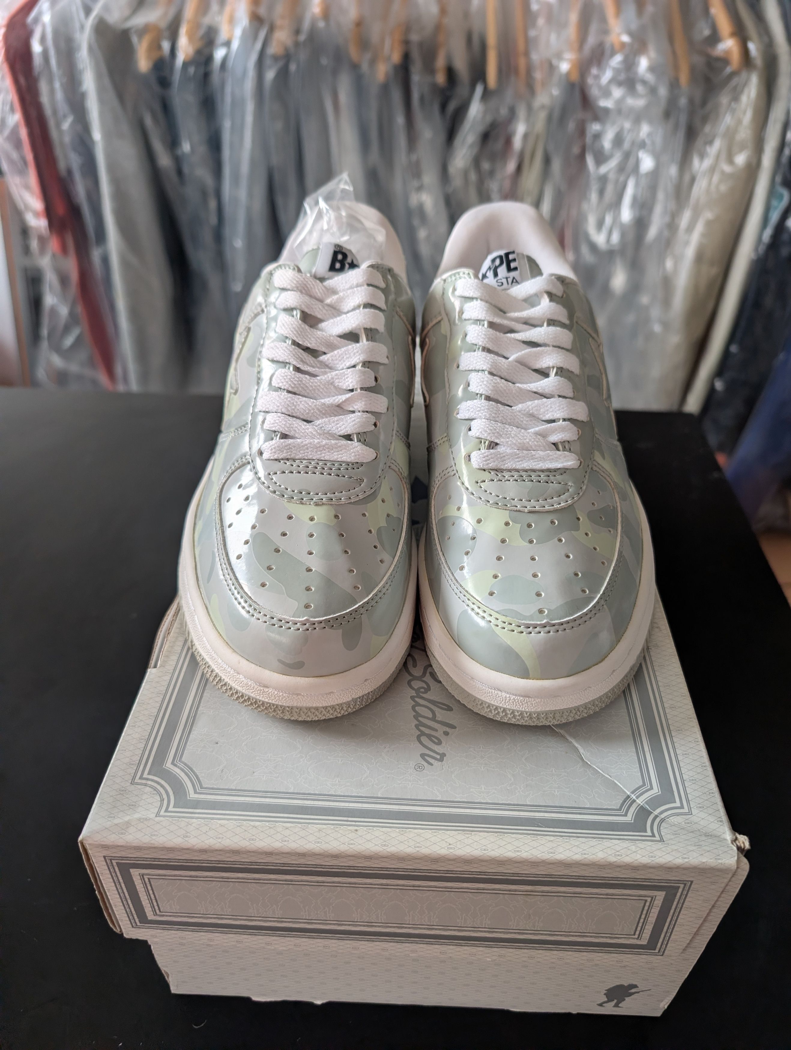 Bape Bapesta Grey Camo Brand New Dead Stock NIGO era Size US 7 / EU 40 - 2 Thumbnail