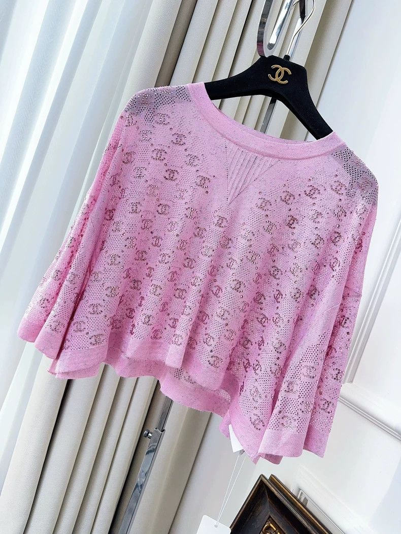 Chanel Chanel 23P spring and summer preview pink full diamond log Size XS / US 0-2 / IT 36-38 - 1 Thumbnail