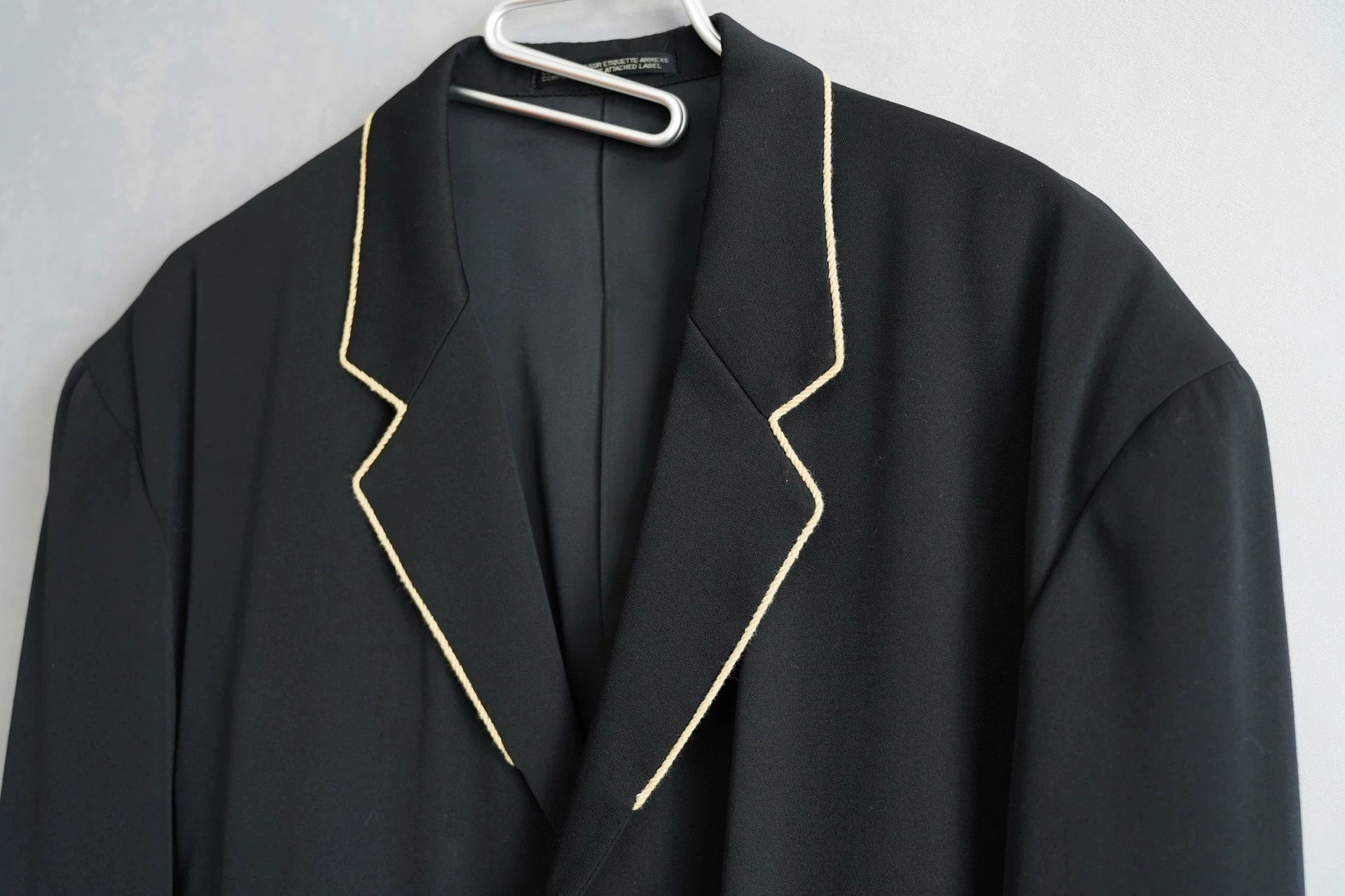 Yohji Yamamoto Yohji Yamamoto 87AW Buffalo Horn Button Black Jacket Size US M / EU 48-50 / 2 - 4 Thumbnail