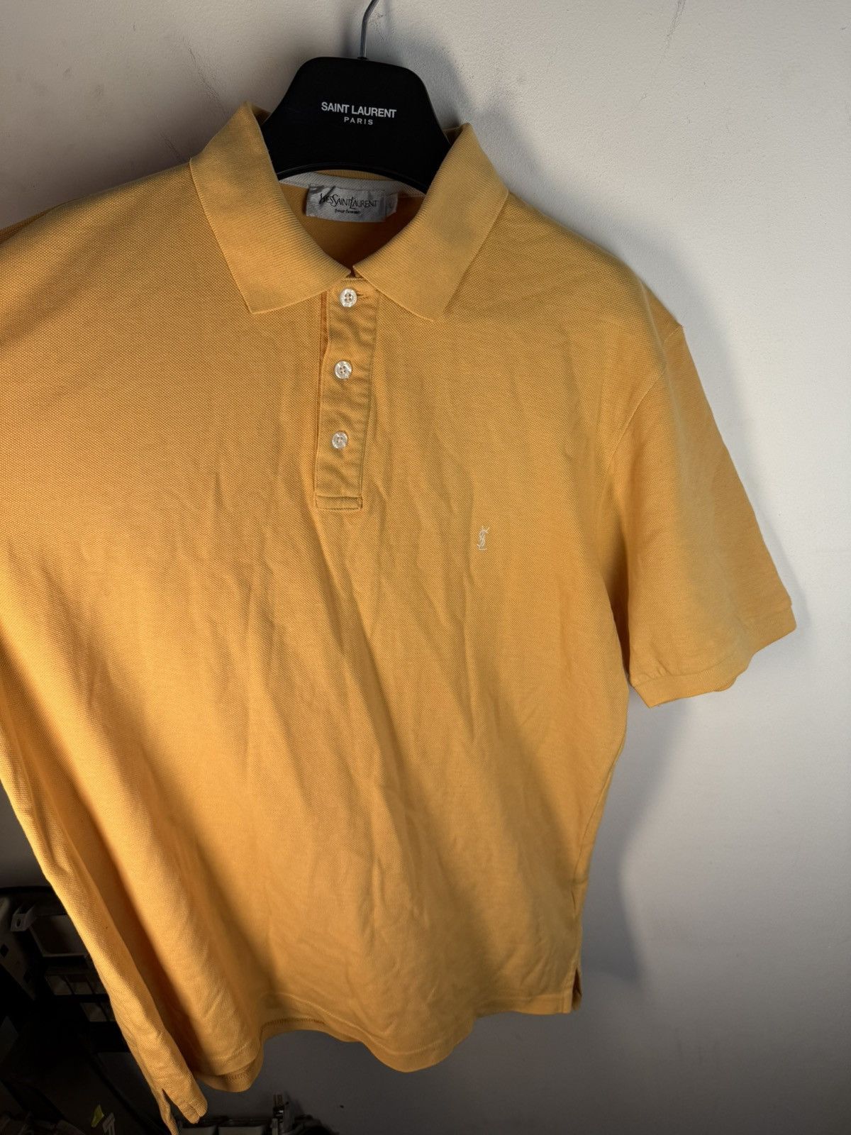 Yves Saint Laurent Peach YSL Polo Shirt Orange YSL Shirt Summer YSL Tee Size US L / EU 52-54 / 3 - 18 Thumbnail
