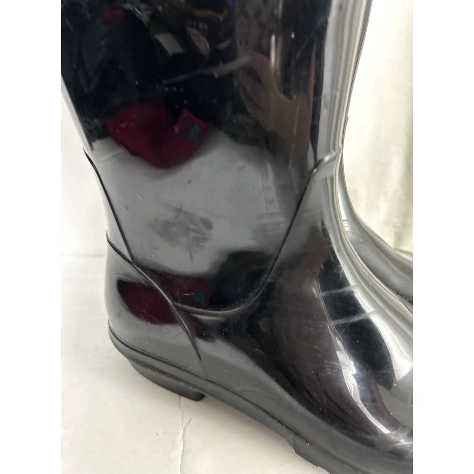 Ugg UGG Women Rain Boots Shaye Black Glossy Finish Waterproof 10 Size Rubber Size US 10 / IT 40 - 3 Thumbnail
