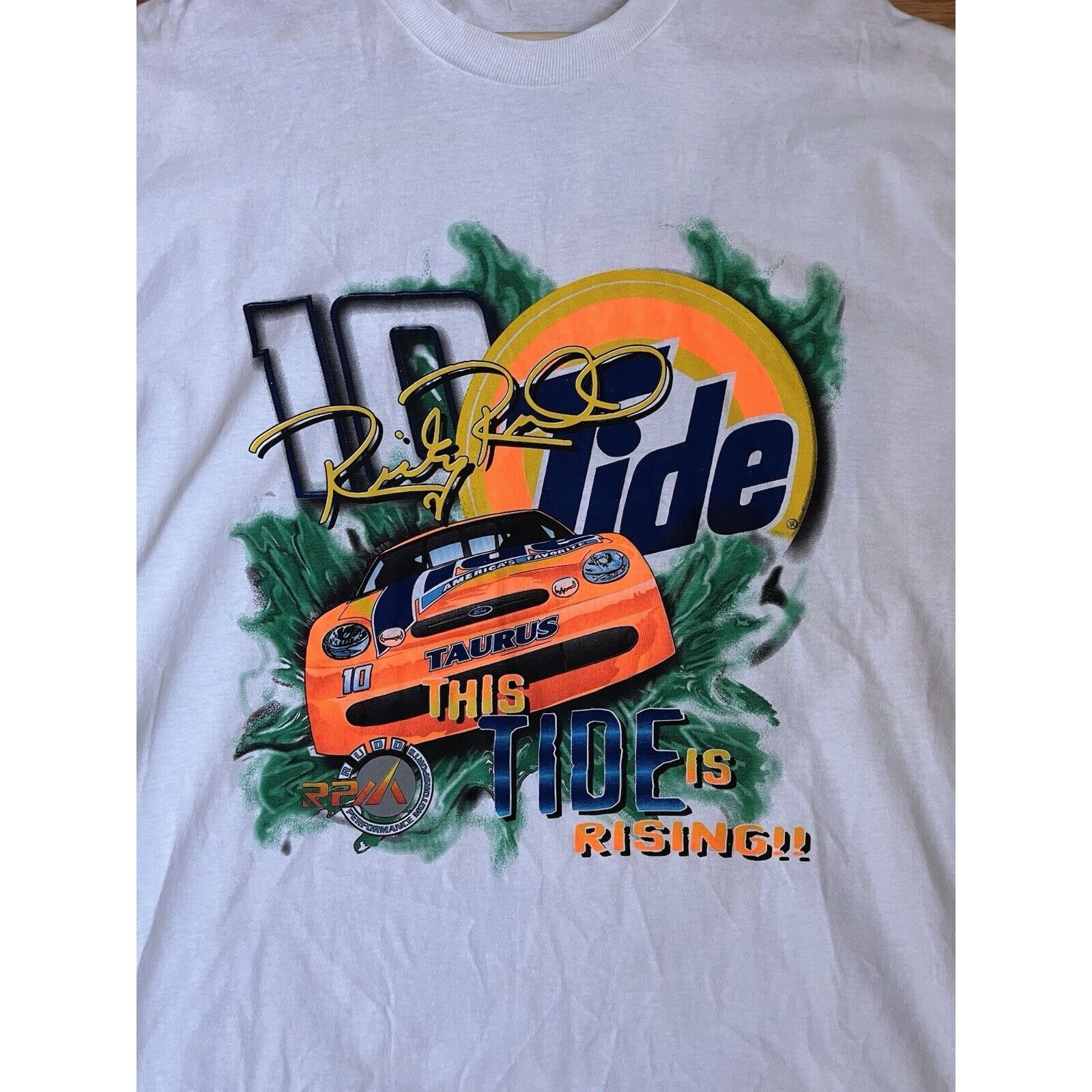 NASCAR VINTAGE NASCAR RICKY RUDD #10 TIDE FORD TAURUS RACING TEE L Size US L / EU 52-54 / 3 - 5 Thumbnail