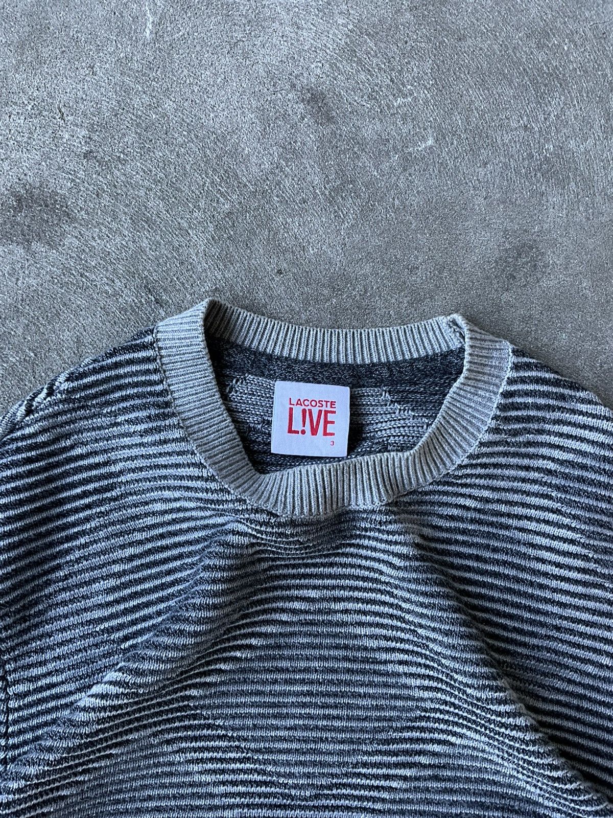 Designer × Lacoste Lacoste Live Pullover Striped Size US M / EU 48-50 / 2 - 3 Thumbnail