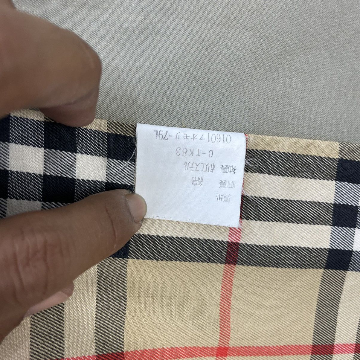 Burberry × Vintage 💥Authentic Burberrys 90s Trench Nova Check Coat Jacket Size S / US 4 / IT 40 - 9 Thumbnail