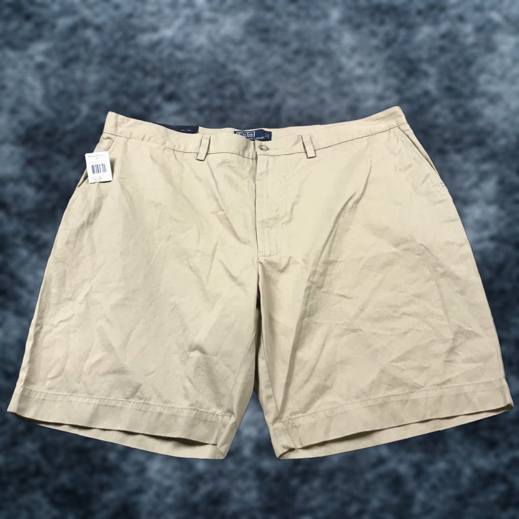 Polo Ralph Lauren Polo Ralph Lauren Shorts Mens 42 Beige Golf 100% Cotton Classic Chino NWT Short Adult 42 Beige Polo Ralph Lauren Pants? Size US XL / EU 56 / 4 - 1 Thumbnail