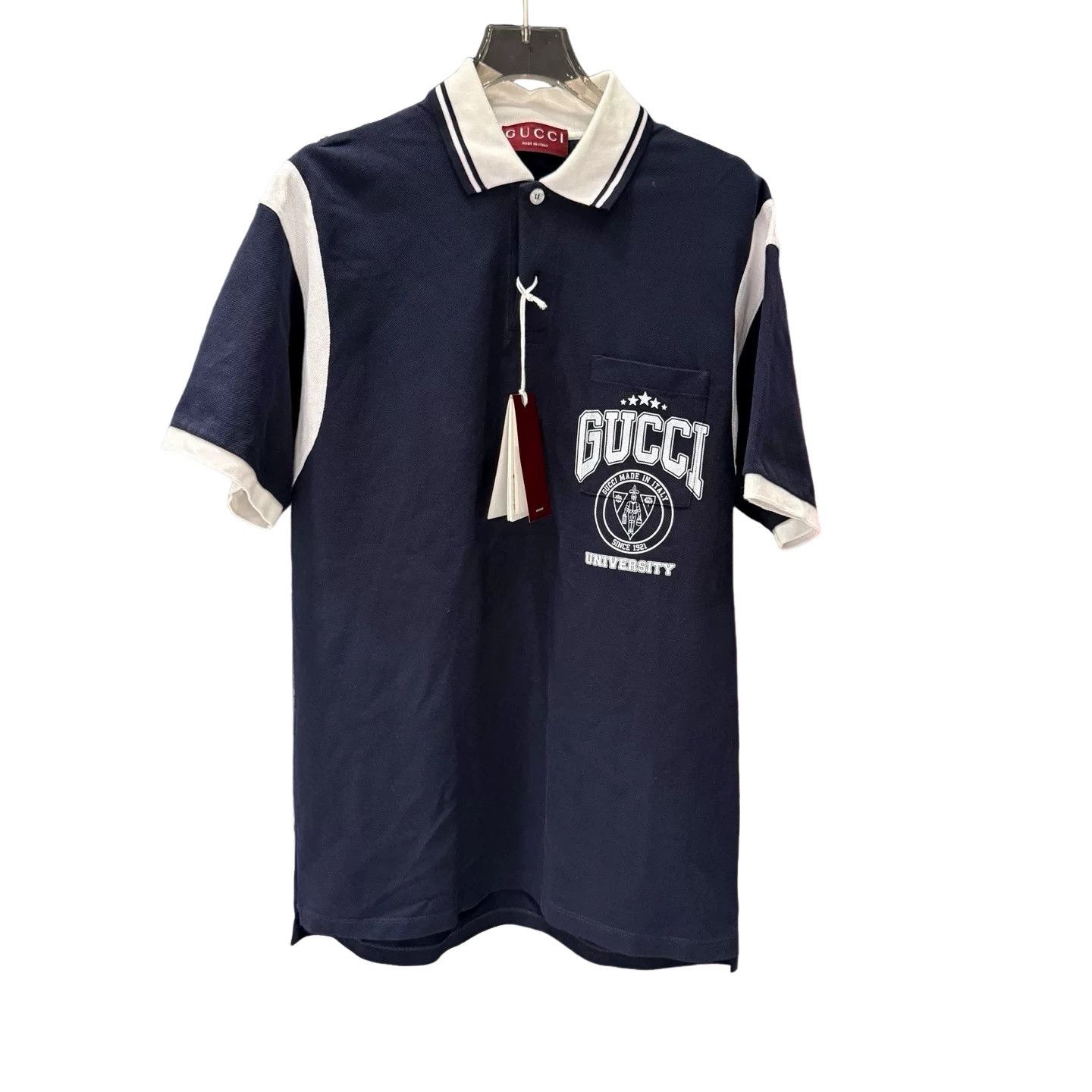 Gucci Gucci Navy GG Monogram Polo Shirt Size M | Grailed