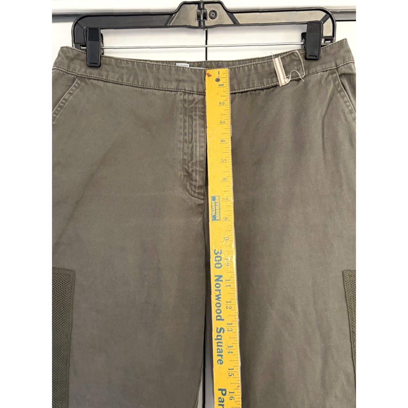 Vintage VINTAGE IZOD Women’s Size 10 Green Pants Side Pockets 1990s Cotton Regular Womens Size 32" / US 10 / IT 46 - 4 Thumbnail
