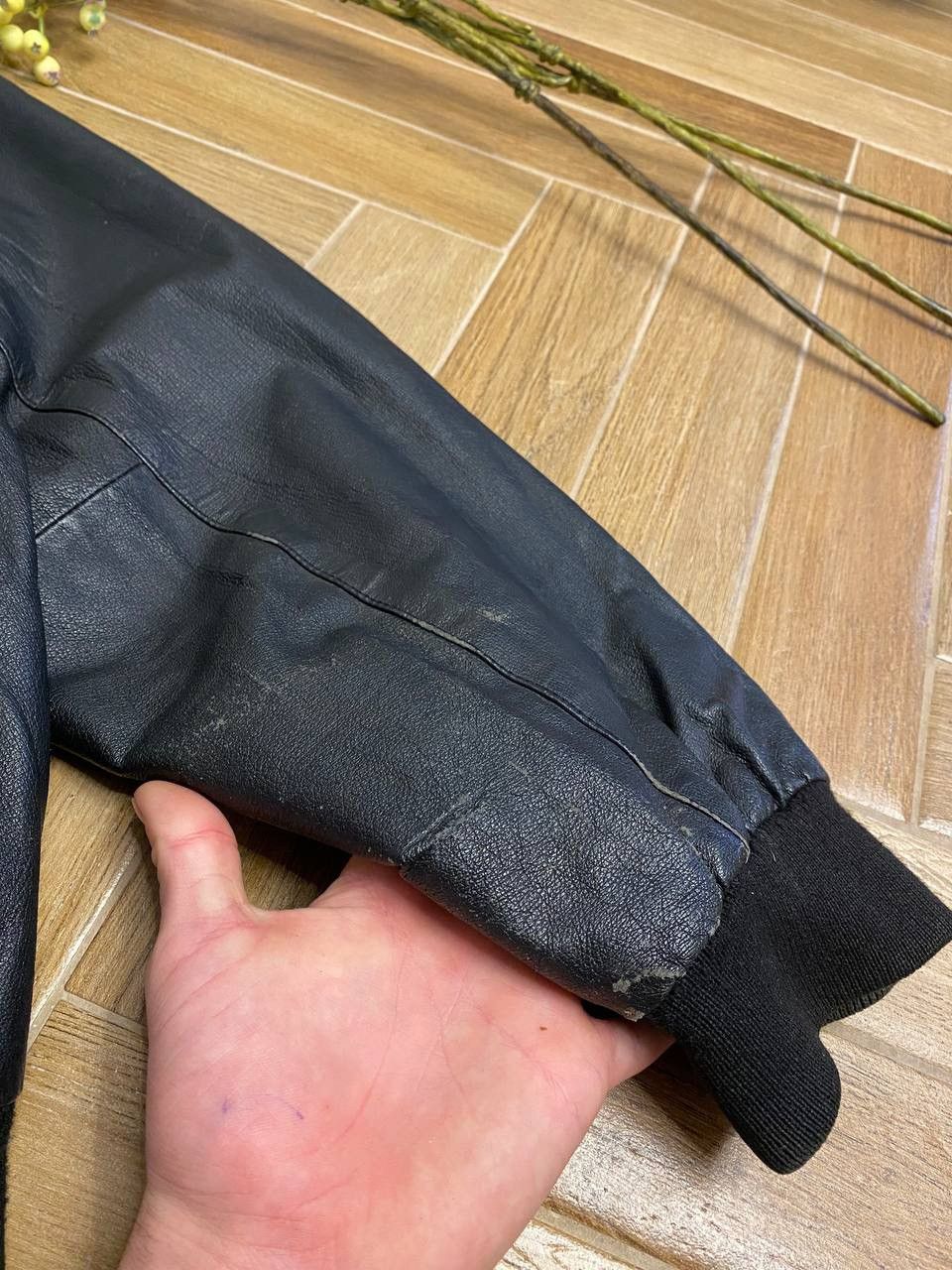 Vintage Rare Vintage Borussia Mönchengladbach Leather Bomber 90s Size US L / EU 52-54 / 3 - 15 Thumbnail