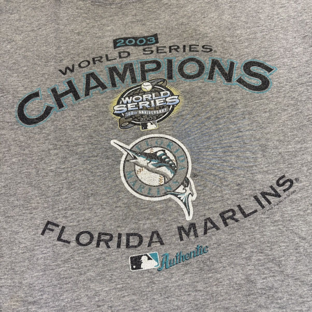 MLB × Vintage Vintage 2003 Florida Marlins World Series Champions T-shirt Size US XL / EU 56 / 4 - 2 Thumbnail