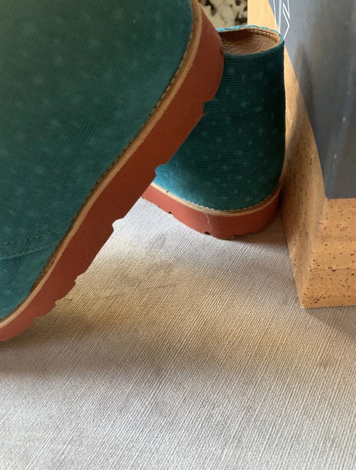 Opening Ceremony VINTAGE Opening Ceremony Kurt Geiger Teal Corduroy Boots 42 Size US 9 / EU 42 - 2 Thumbnail