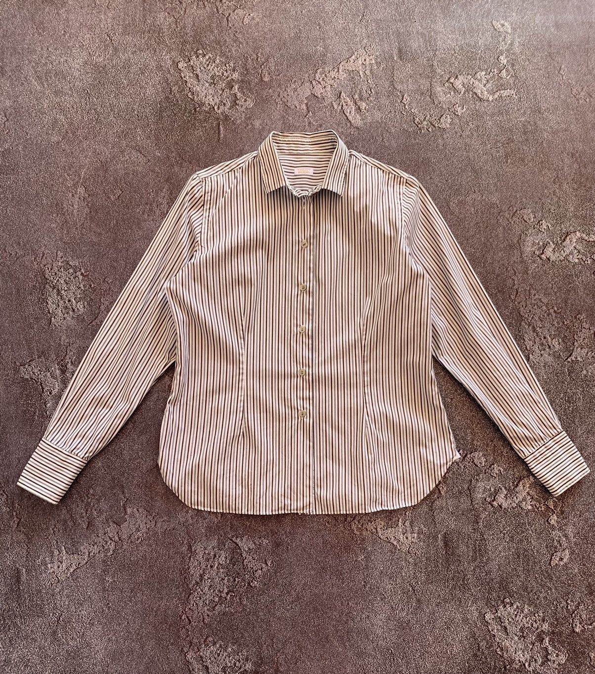 Barba Napoli Women’s Barba Napoli Button Up Striped Shirt 46 size Size L / US 10 / IT 46 - 1 Thumbnail