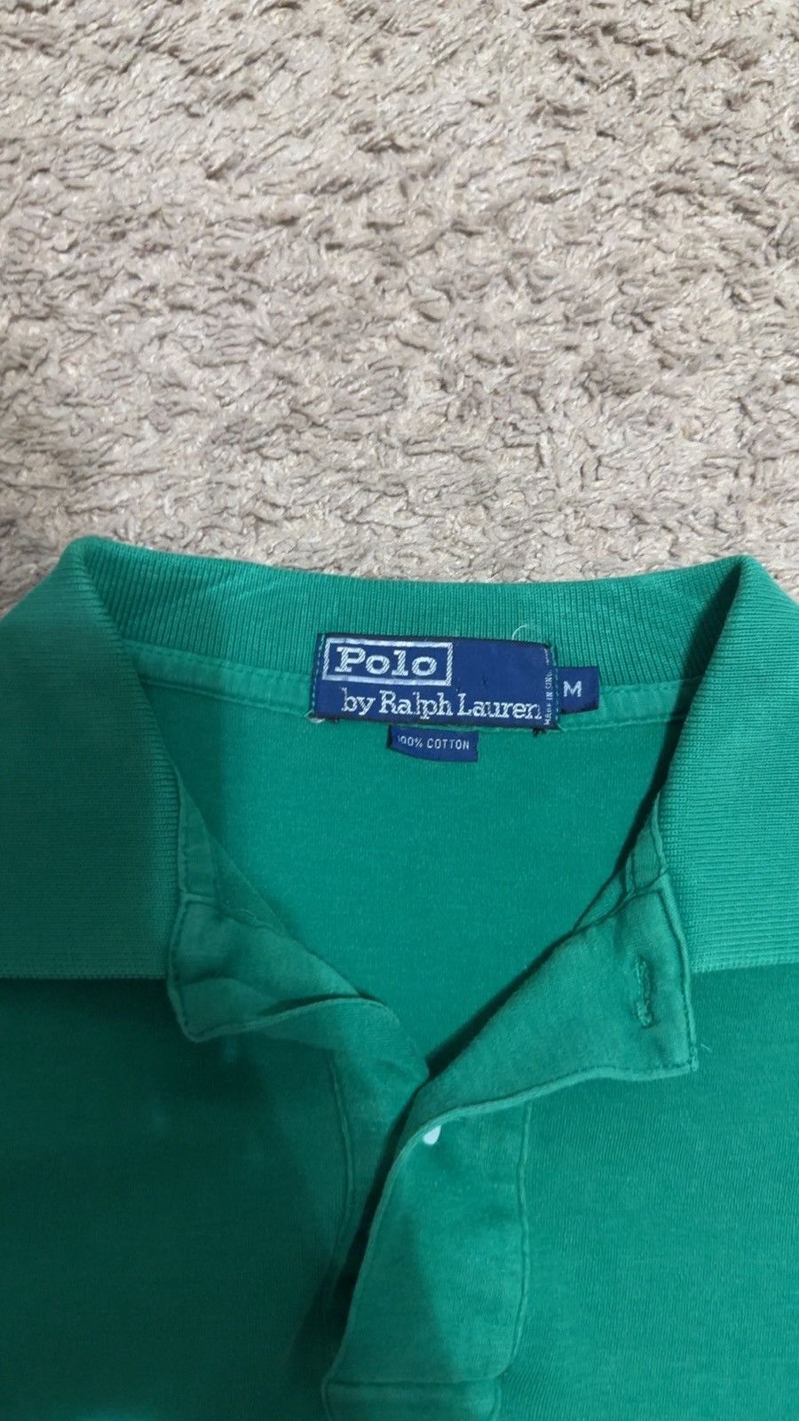 Polo Ralph Lauren × Vintage Ralph Lauren polo vintage green polo shirt size medium used Size US M / EU 48-50 / 2 - 2 Thumbnail