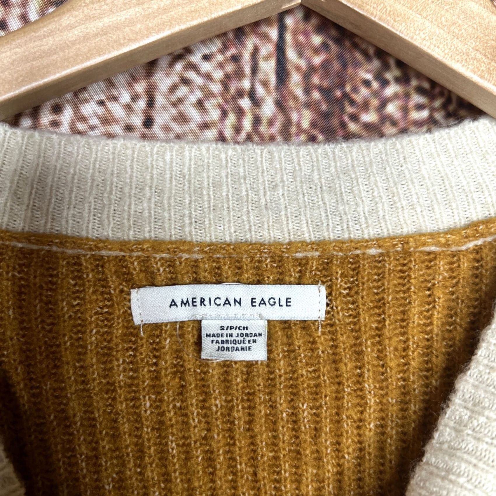 American Eagle Outfitters American Eagle Outfitters Sweater Women Small Multicolor Striped Knit Crew Neck Pullover Size S / US 4 / IT 40 - 2 Thumbnail