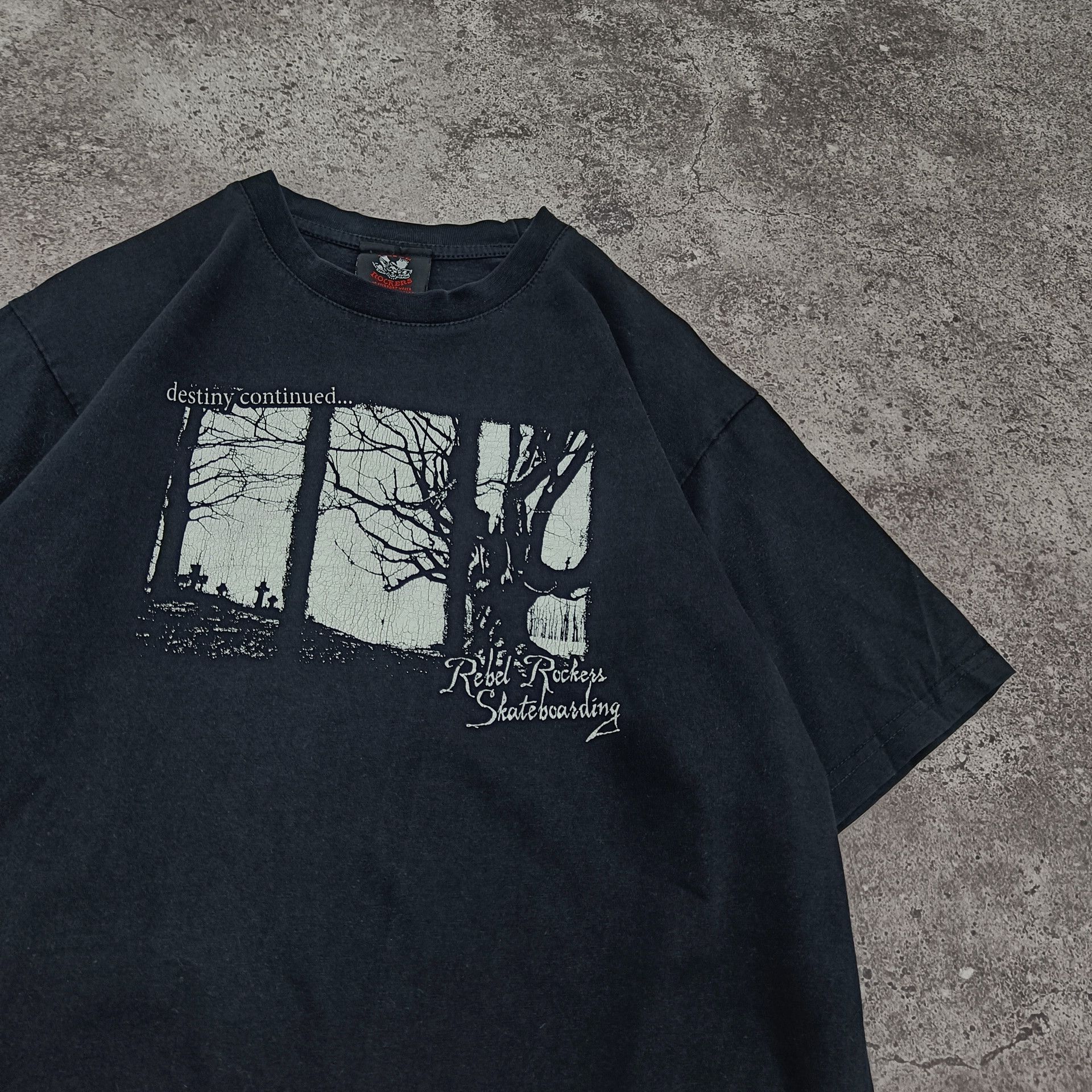 Santa Cruz Skateboards × Vintage vintage Rebel skateboarding cemetary print y2k Size US S / EU 44-46 / 1 - 2 Thumbnail