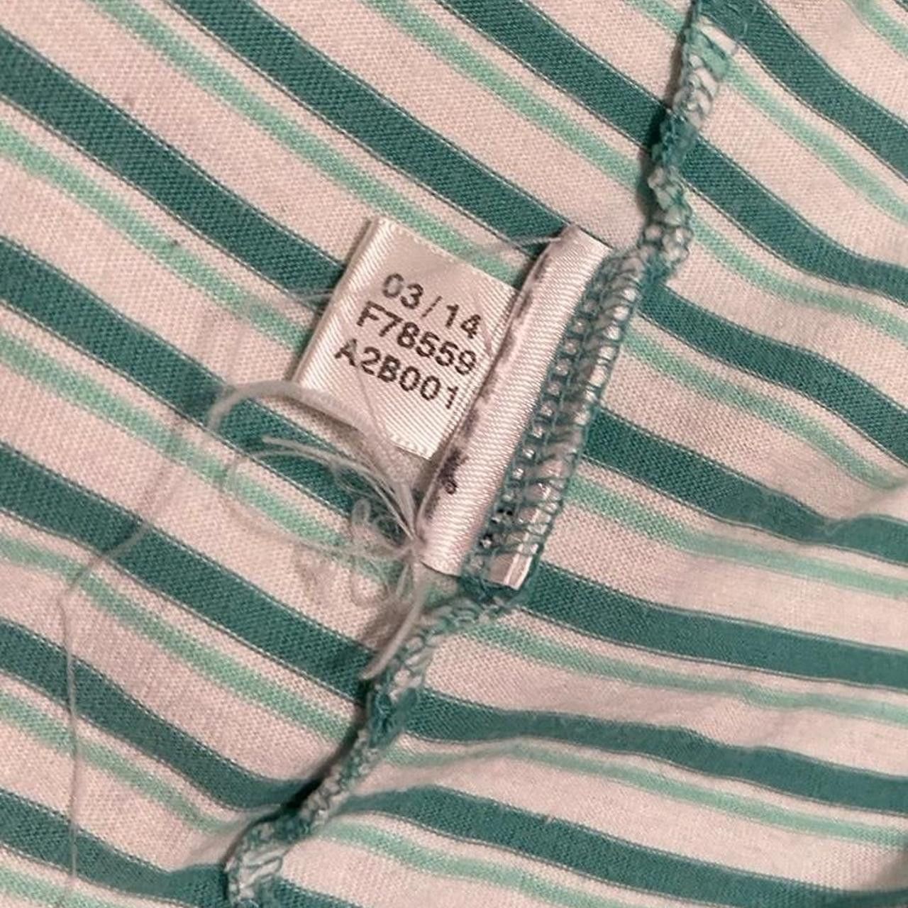 Adidas Adidas Originals green and white striped tee Streetwear Size US L / EU 52-54 / 3 - 5 Thumbnail