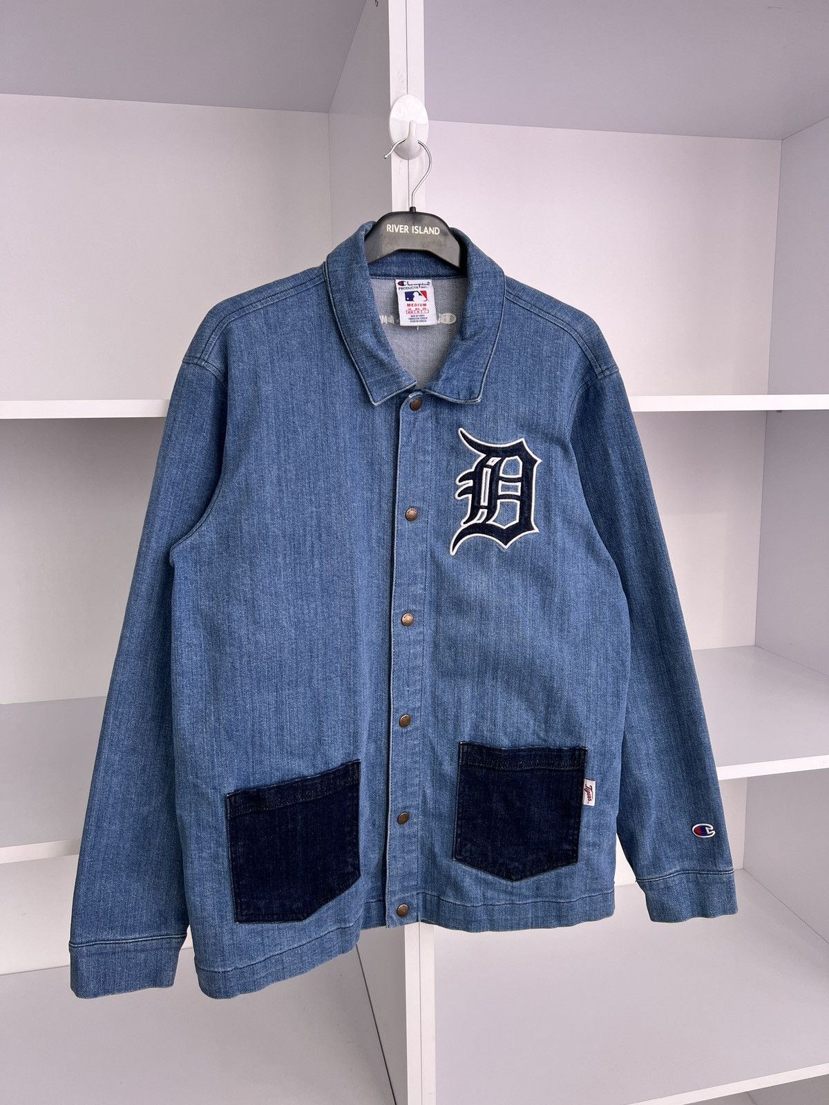 Champion × MLB × Vintage Vintage Champion Detroit Tigers MLBP jeans Button Up Shirt Size US M / EU 48-50 / 2 - 5 Thumbnail