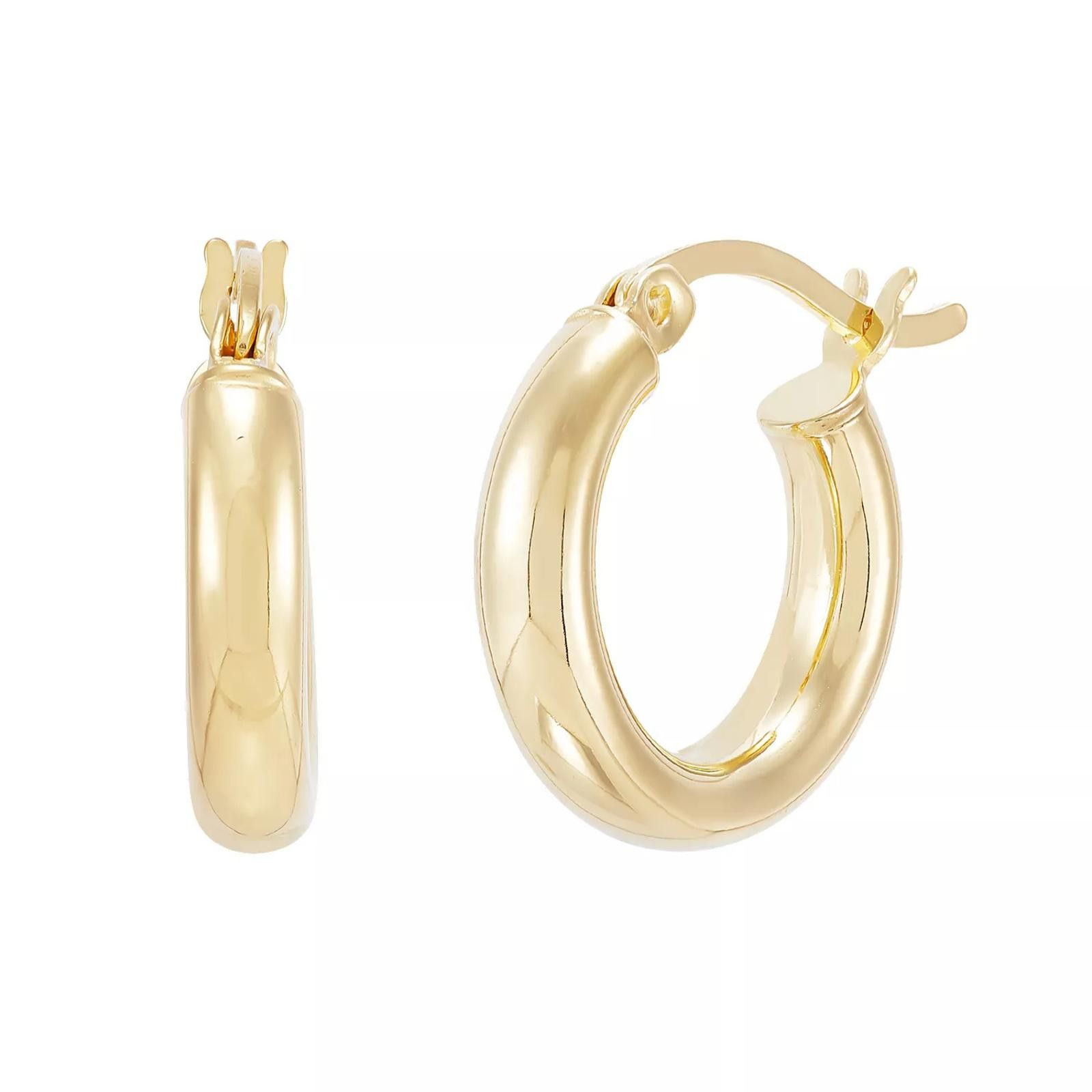 Giani Bernini Macy's Giani Bernini Polished Tube Hoop Earrings, 15mm Size ONE SIZE - 3 Thumbnail