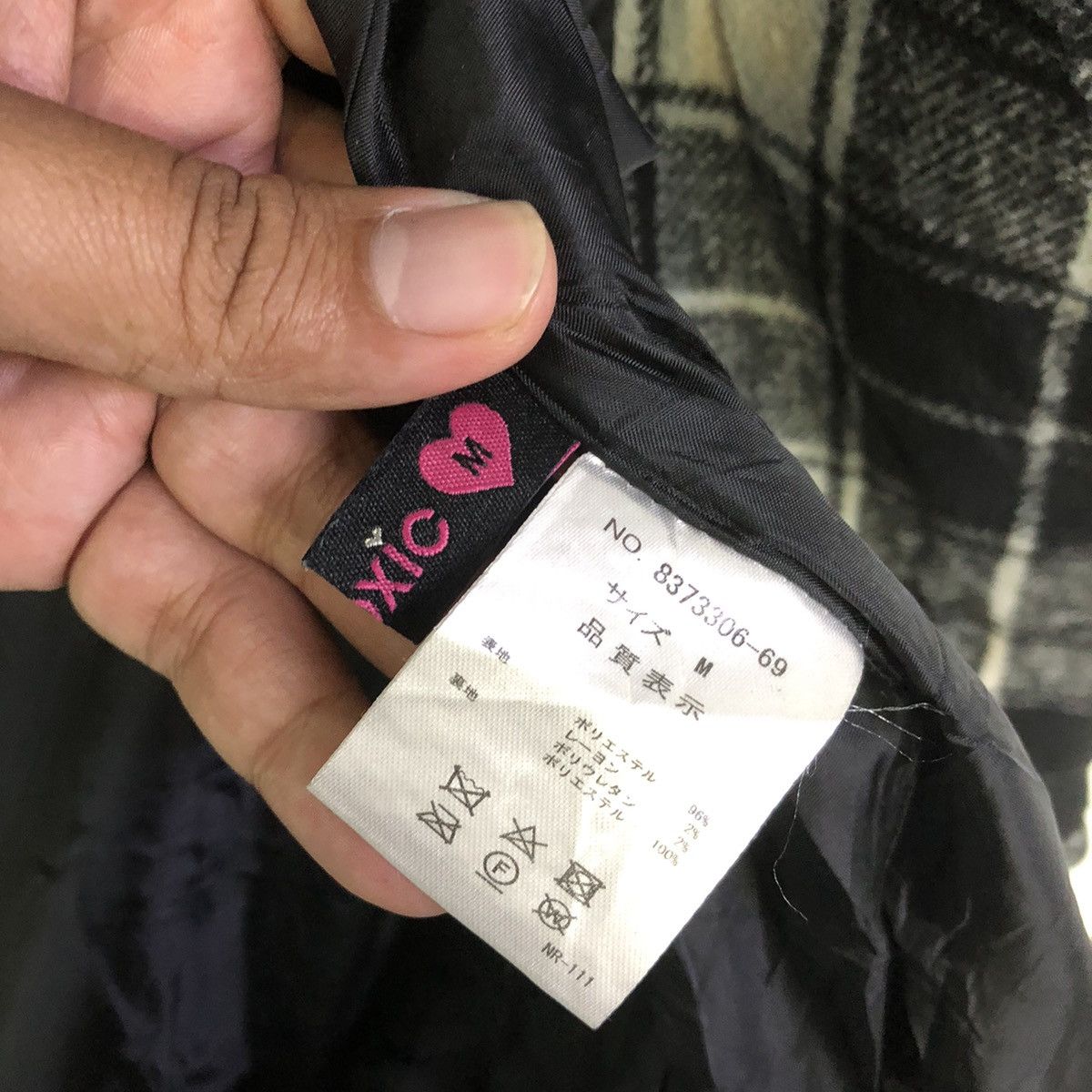 Japanese Brand LOVETOXIC Black Tartan Long Trench Coat Jacket Size US M / EU 48-50 / 2 - 24 Thumbnail