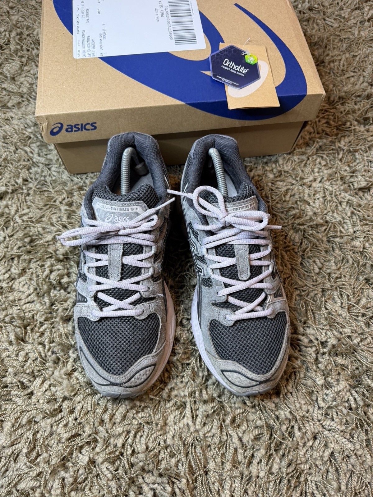 Asics ASICS Gel Nimbus 9 Size 9 Obsidian Grey / Clay Grey Size US 9 / EU 42 - 4 Thumbnail
