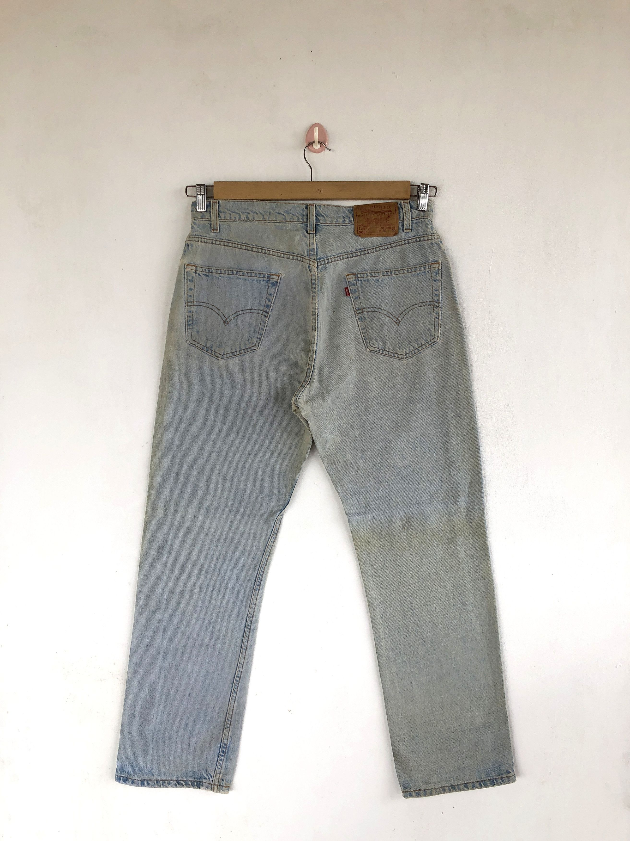 Levi's Vintage Levis Jeans Light Wash Levi's 505 Denim Pants Size US 32 / EU 48 - 2 Thumbnail