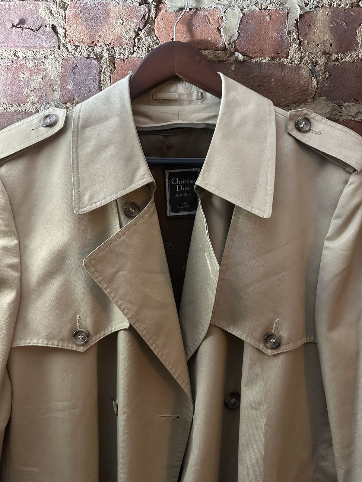 Dior Vintage Dior Trench Coat Size US M / EU 48-50 / 2 - 2 Thumbnail