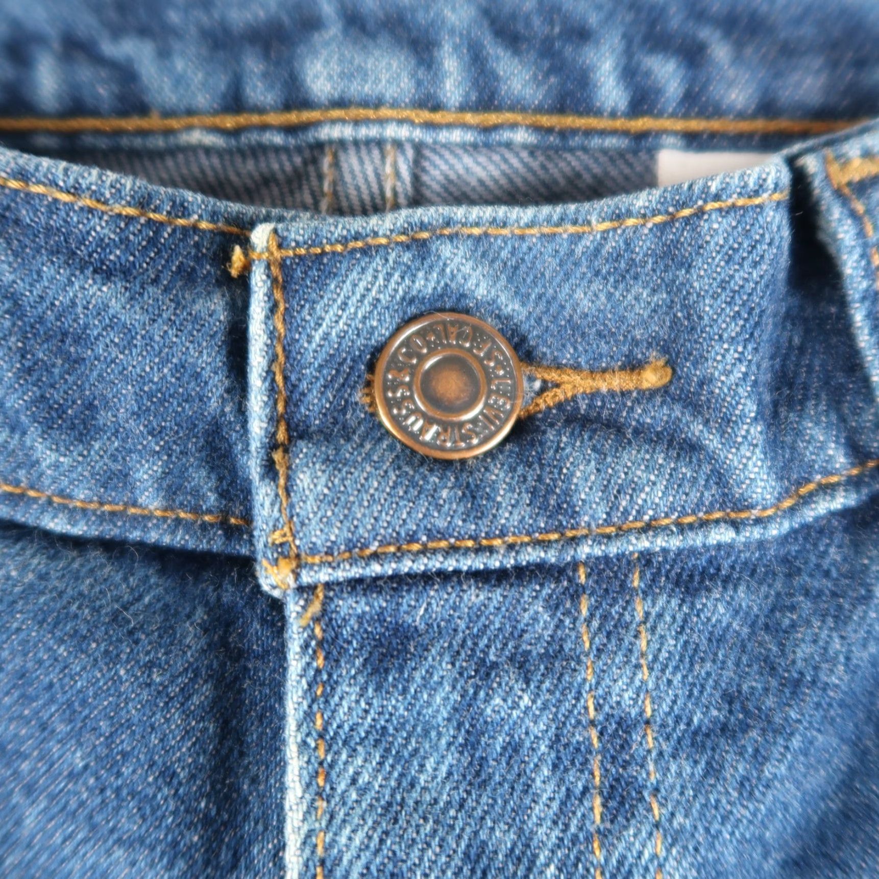Levi's VINTAGE Levi’s 517 Bootcut Jeans Denim Moon 90s USA Mens Blue 34x30 Regular Size US 34 / EU 50 - 5 Thumbnail