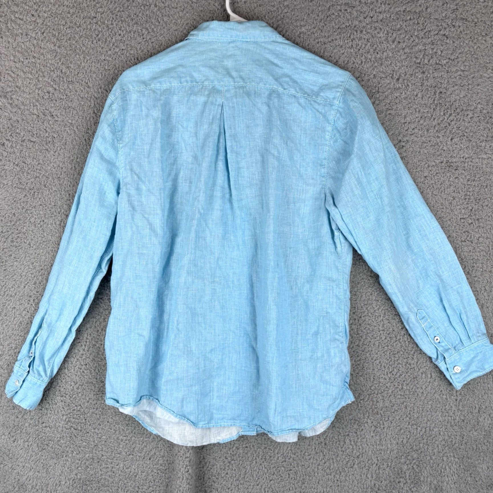 Tommy Bahama Tommy Bahama Shirt Mens L Teal Aqua 100% Linen Button-Up Long Sleeve Beach Relaxed Casual Size US L / EU 52-54 / 3 - 5 Thumbnail