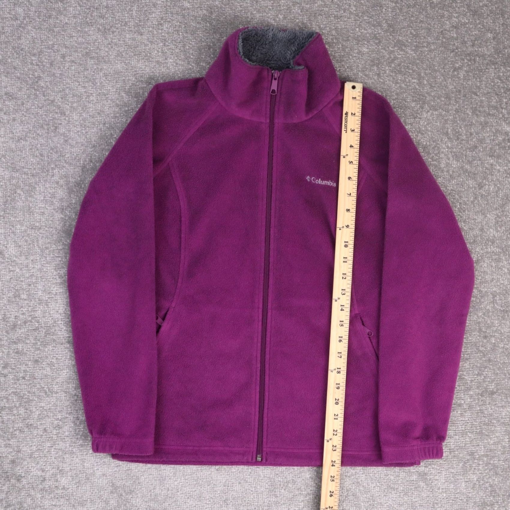 Vintage Columbia Women's Omni Heat Purple Small Full Zip Collared Jacket Long Sleeve Size S / US 4 / IT 40 - 2 Thumbnail