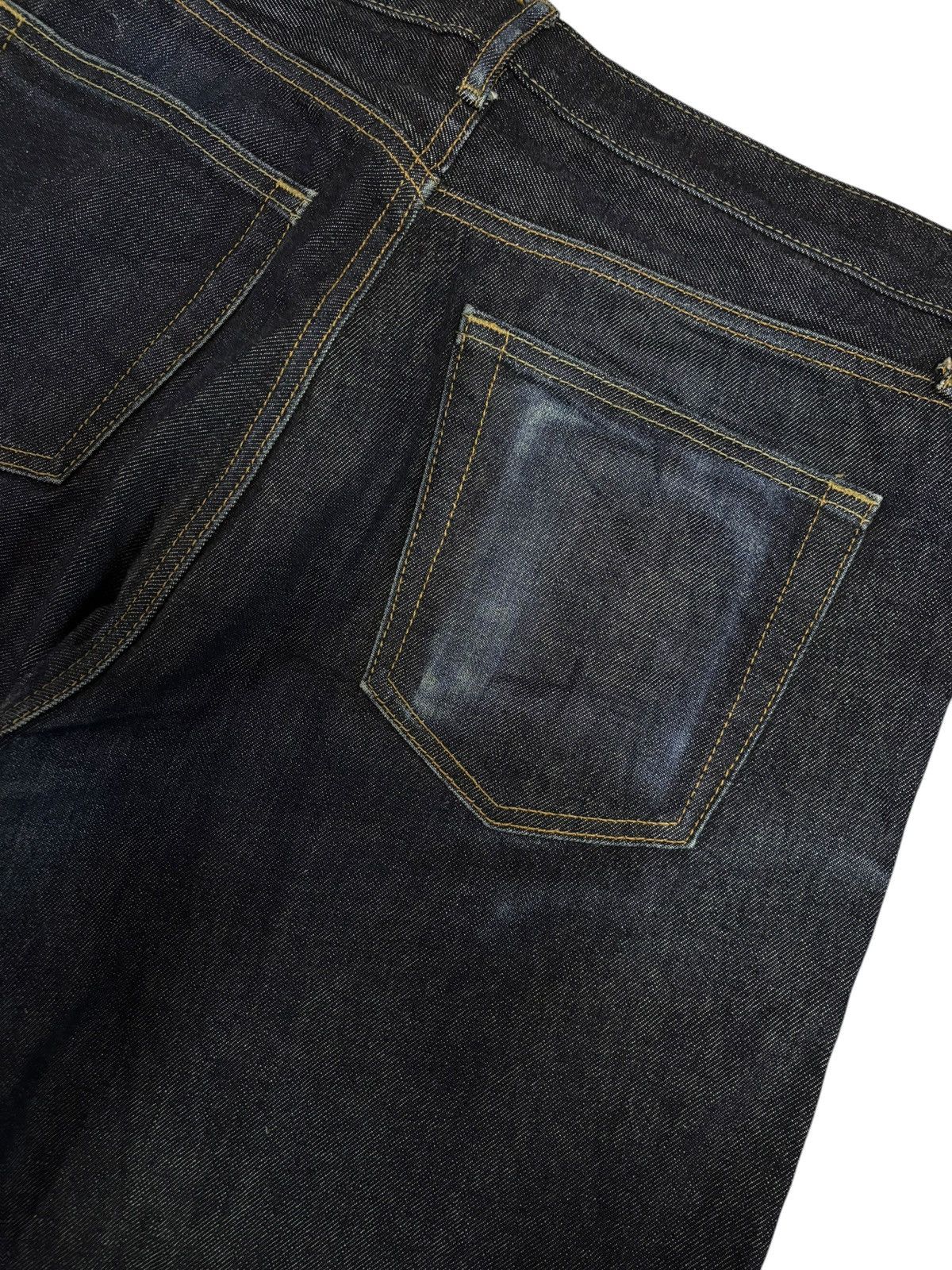 Japanese Brand × Kaihara Denim × Vintage Vintage Kaihara Uniqlo Selvedge Blue Indigo Jeans Size US 33 - 6 Thumbnail