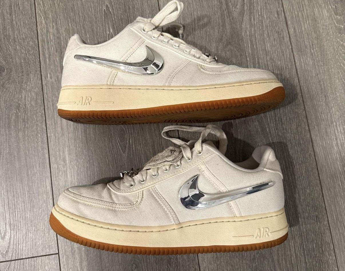 Nike Air Force One X Travis Scott “sail”