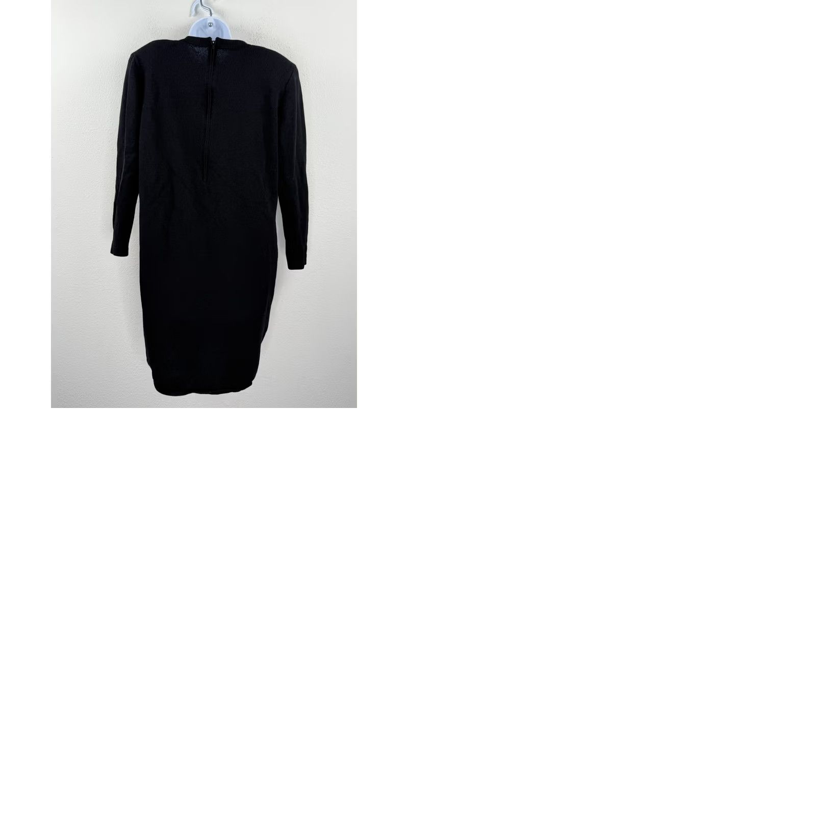 Vintage VINTAGE St. John Knits Black Knit Sweater Dress V Neck Size 12 Made In USA 80s Size XL / US 12-14 / IT 48-50 - 9 Thumbnail